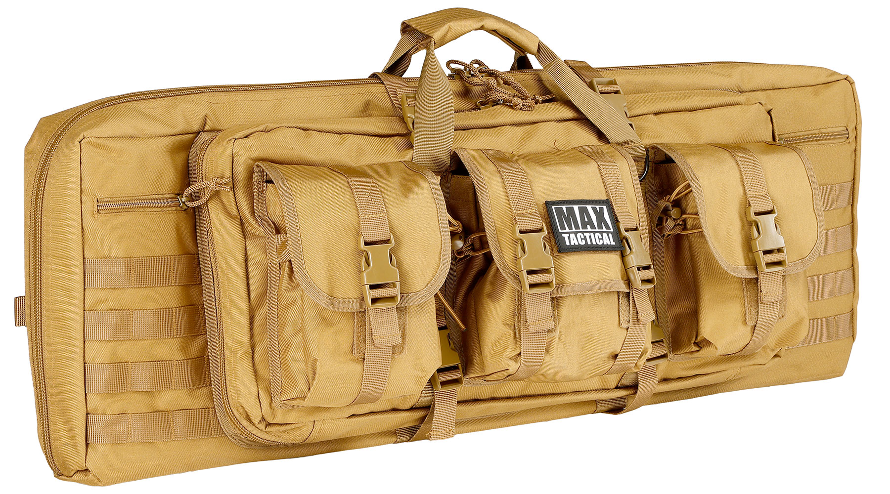 MAX Tactical 94 cm Heavy Duty Deluxe Single Soft Rifle Bag / Gewehr-Futteral f. ein Gewehre mit Zubehr tan