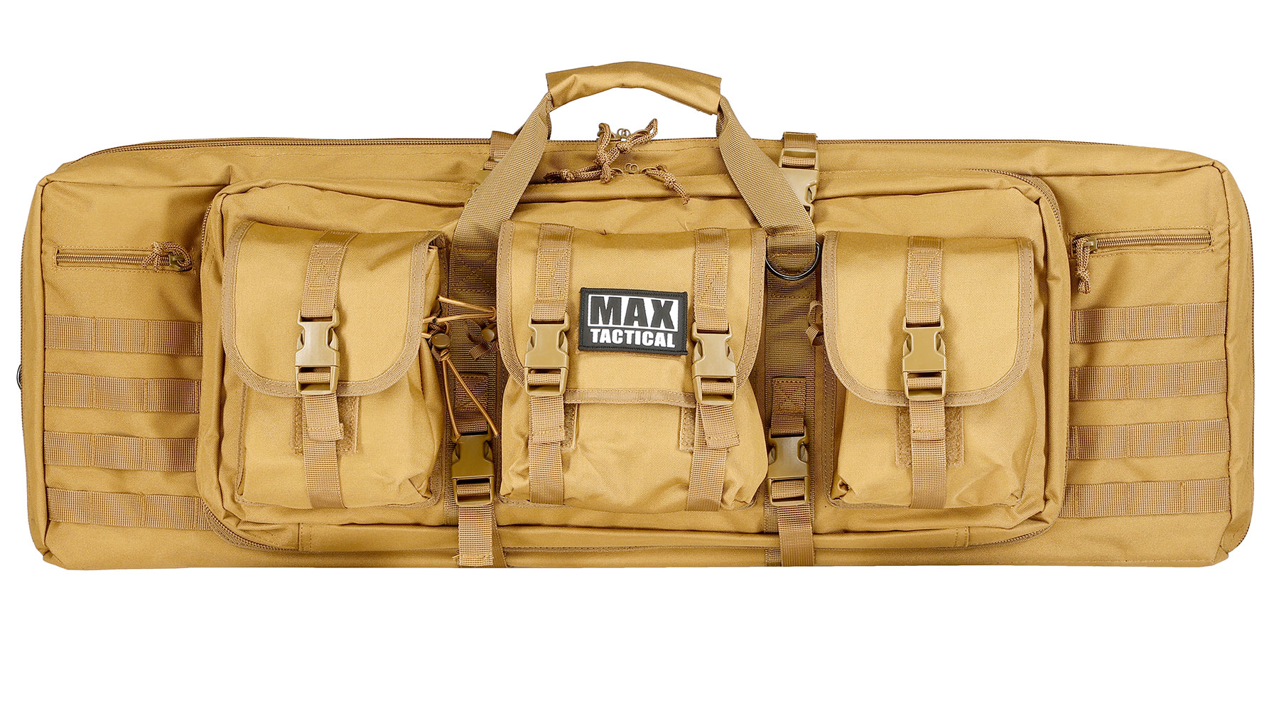 MAX Tactical 94 cm Heavy Duty Deluxe Single Soft Rifle Bag / Gewehr-Futteral f. ein Gewehre mit Zubehr tan Bild 2