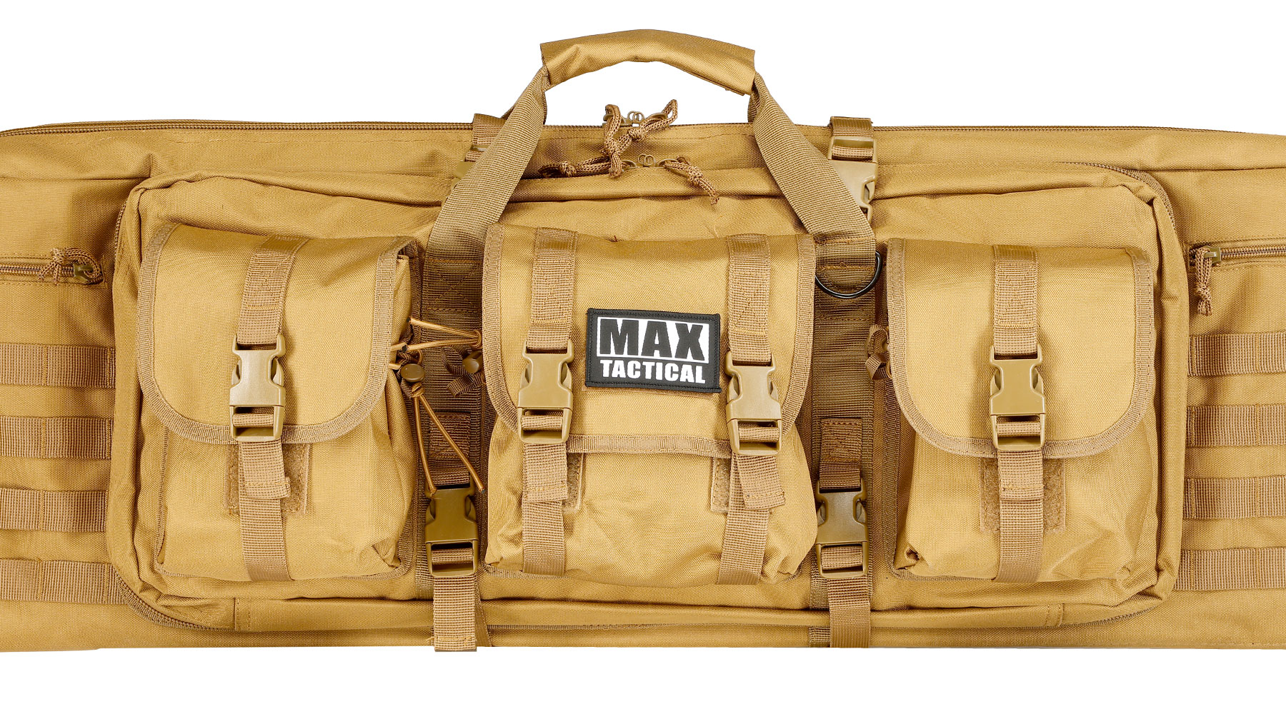 MAX Tactical 94 cm Heavy Duty Deluxe Single Soft Rifle Bag / Gewehr-Futteral f. ein Gewehre mit Zubehr tan Bild 7