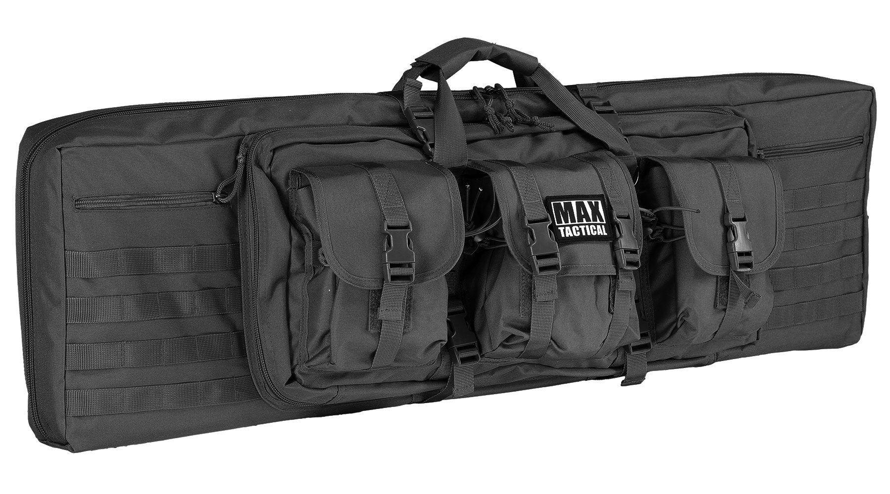 MAX Tactical 109 cm Heavy Duty Deluxe Single Soft Rifle Bag / Gewehr-Futteral f. Gewehr mit Zubehr schwarz