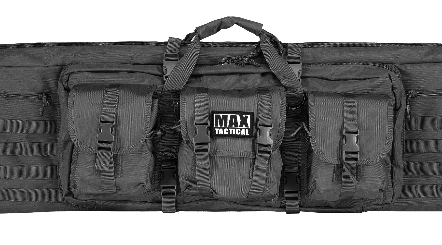 MAX Tactical 109 cm Heavy Duty Deluxe Single Soft Rifle Bag / Gewehr-Futteral f. Gewehr mit Zubehr schwarz Bild 7