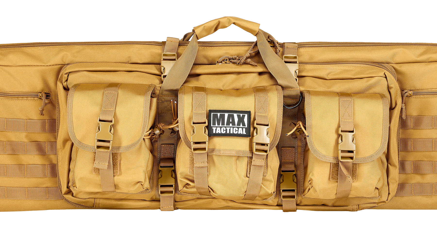 MAX Tactical 109 cm Heavy Duty Deluxe Single Soft Rifle Bag / Gewehr-Futteral f. Gewehr mit Zubehr tan Bild 7