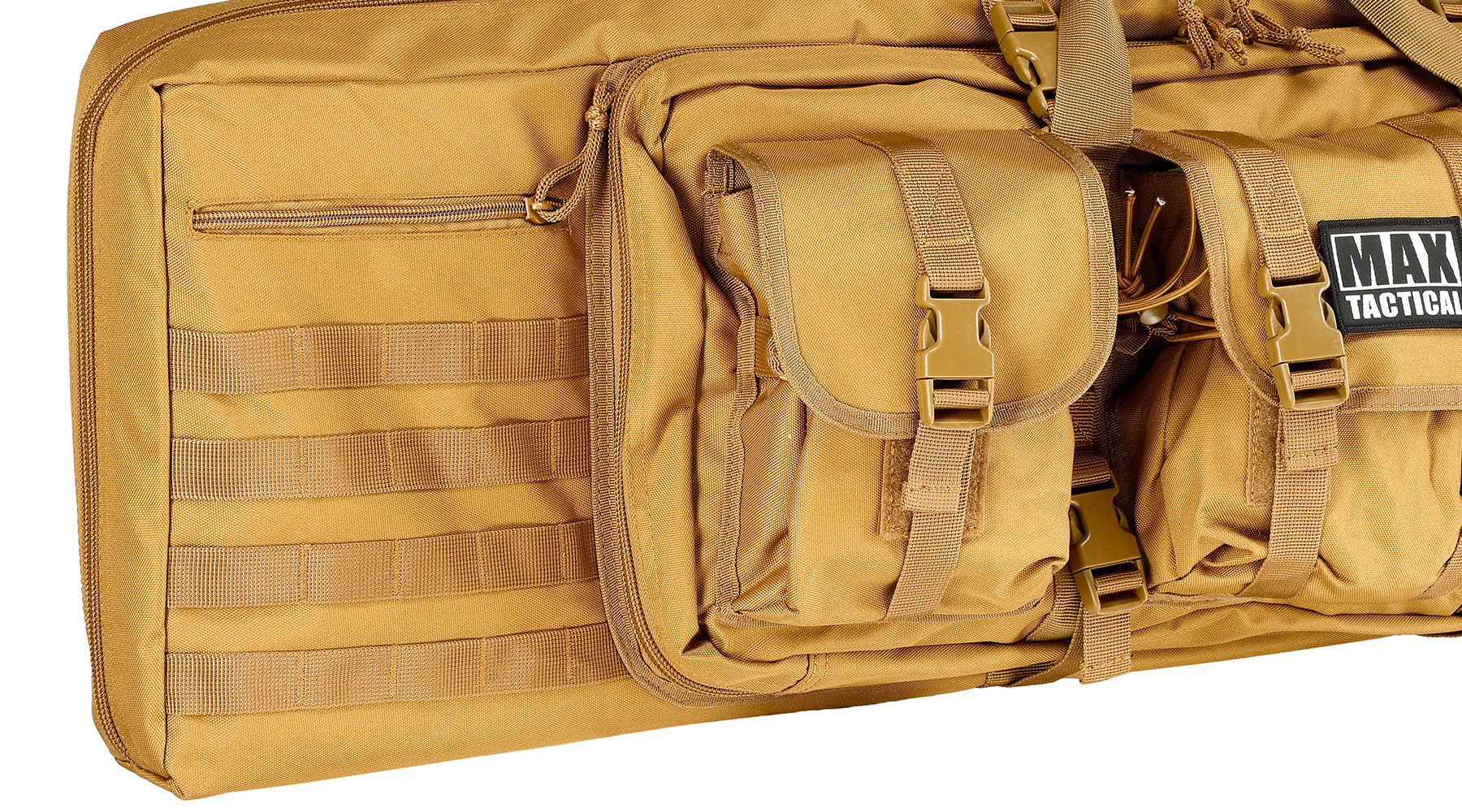 MAX Tactical 109 cm Heavy Duty Deluxe Single Soft Rifle Bag / Gewehr-Futteral f. Gewehr mit Zubehr tan Bild 8