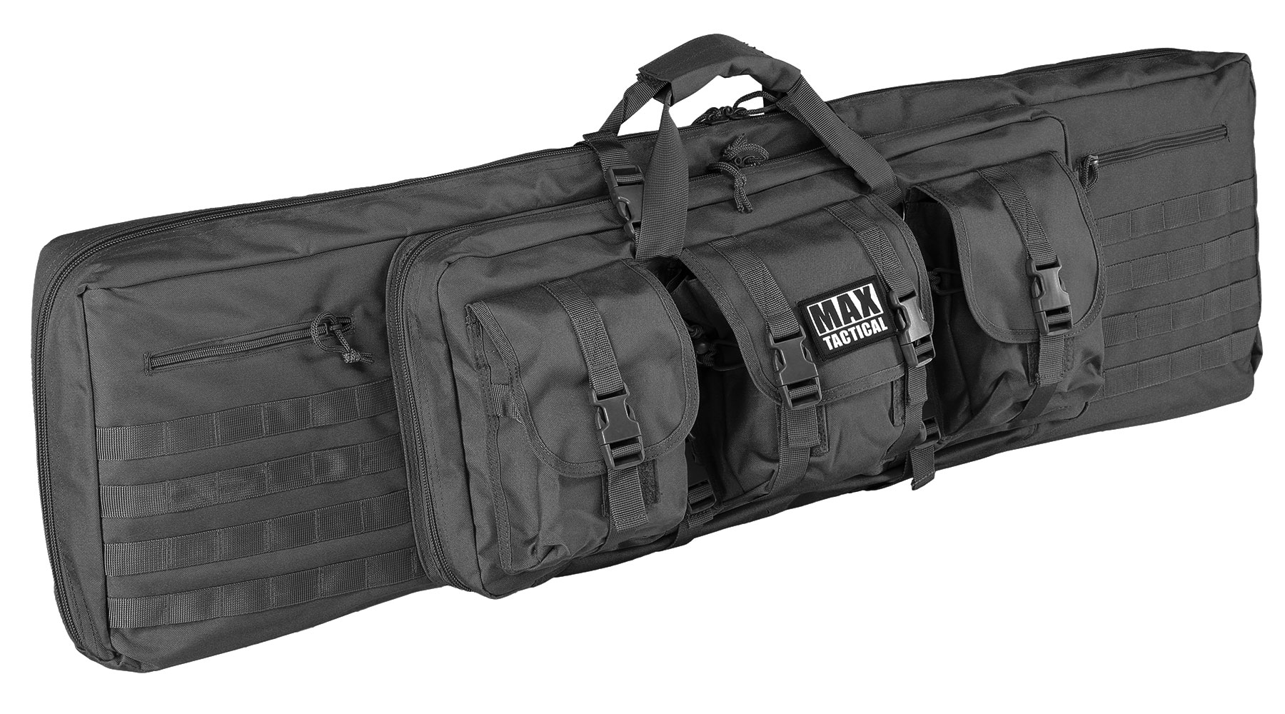 MAX Tactical 121 cm Heavy Duty Deluxe Single Soft Rifle Bag / Gewehr-Futteral f. Gewehr mit Zubehr schwarz