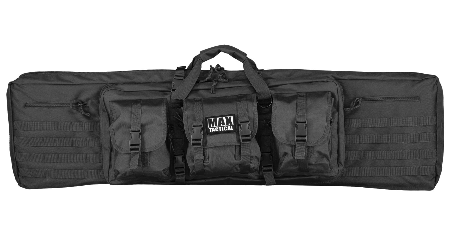 MAX Tactical 121 cm Heavy Duty Deluxe Single Soft Rifle Bag / Gewehr-Futteral f. Gewehr mit Zubehr schwarz Bild 2
