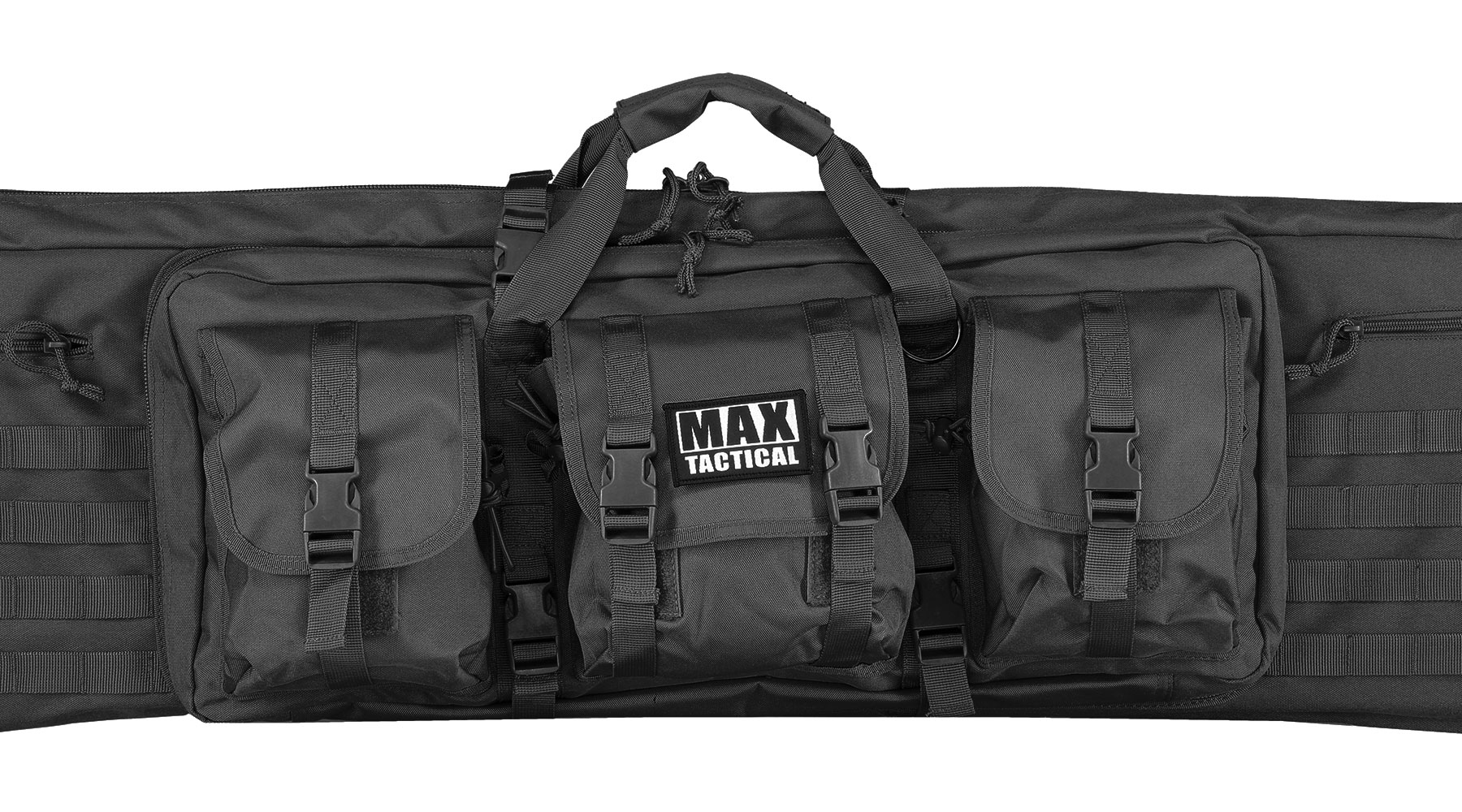 MAX Tactical 121 cm Heavy Duty Deluxe Single Soft Rifle Bag / Gewehr-Futteral f. Gewehr mit Zubehr schwarz Bild 7