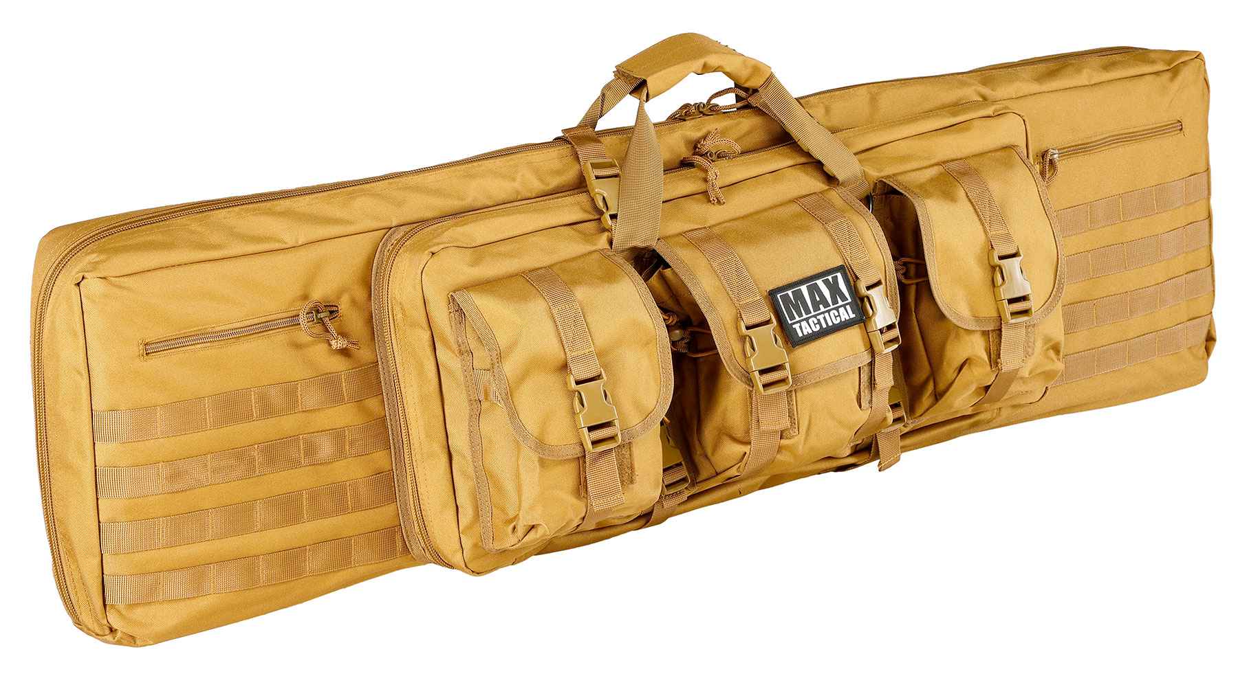 MAX Tactical 121 cm Heavy Duty Deluxe Single Soft Rifle Bag / Gewehr-Futteral f. Gewehr mit Zubehr tan