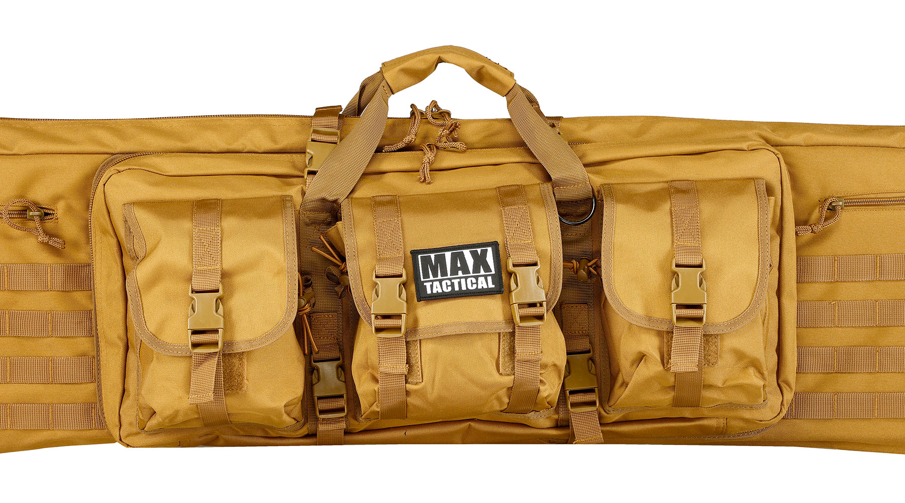 MAX Tactical 121 cm Heavy Duty Deluxe Single Soft Rifle Bag / Gewehr-Futteral f. Gewehr mit Zubehr tan Bild 7