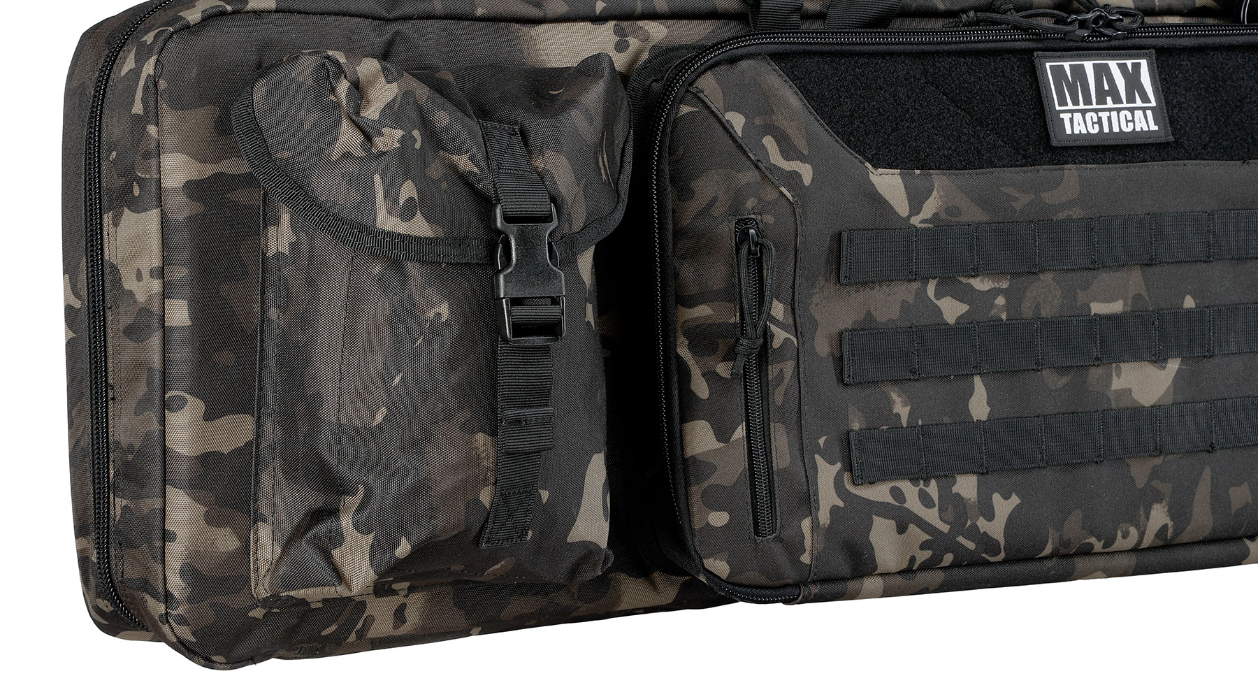 MAX Tactical 108 cm Heavy Duty Deluxe Double Soft Rifle Bag / Gewehr-Futteral f. zwei Gewehre mit Zubehr Multiblack Camo Bild 10