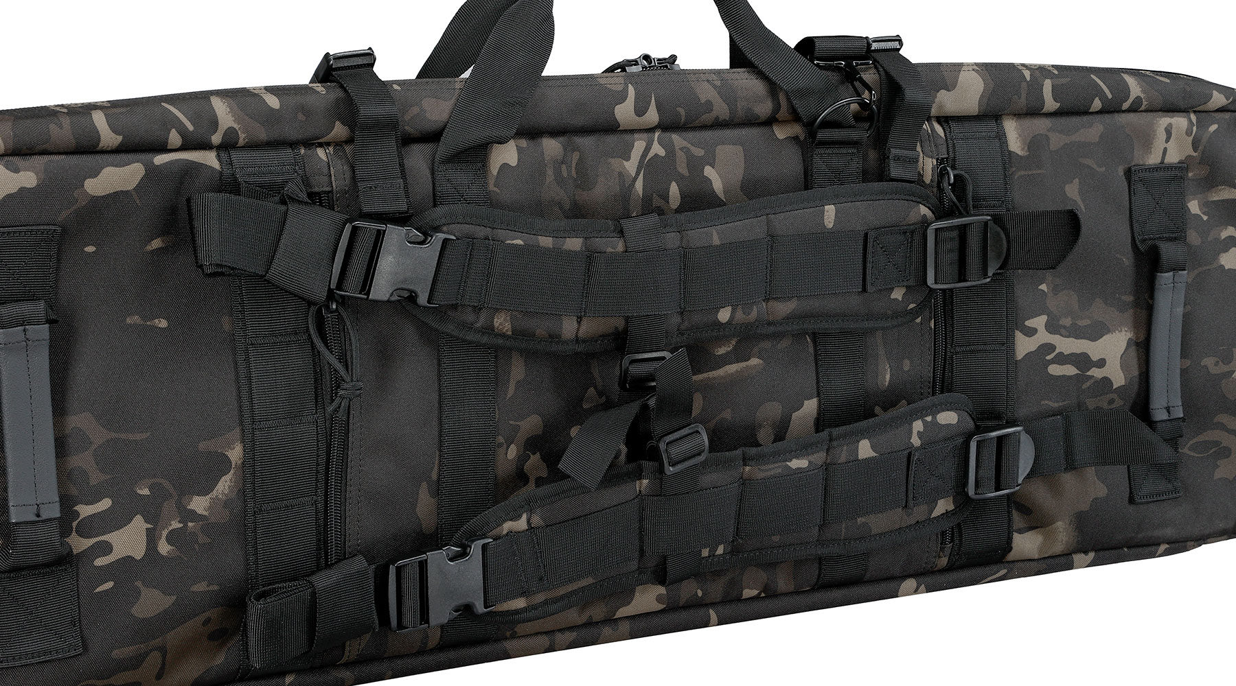 MAX Tactical 108 cm Heavy Duty Deluxe Double Soft Rifle Bag / Gewehr-Futteral f. zwei Gewehre mit Zubehr Multiblack Camo Bild 11