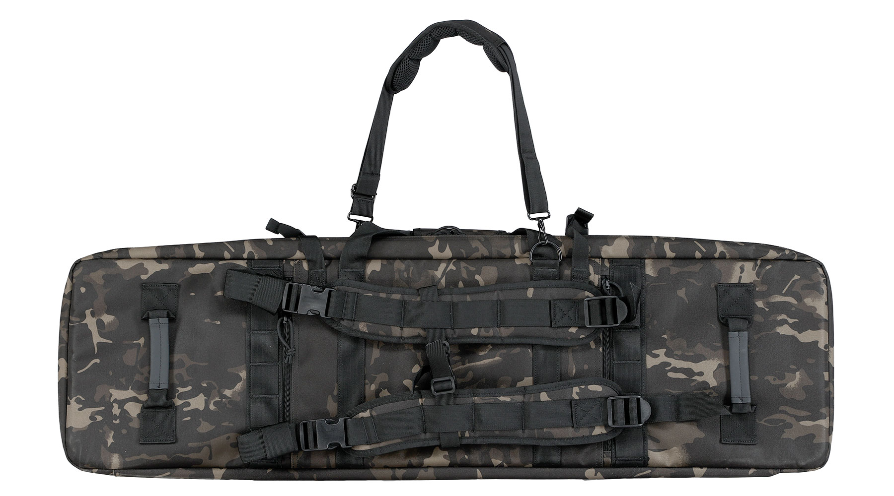 MAX Tactical 108 cm Heavy Duty Deluxe Double Soft Rifle Bag / Gewehr-Futteral f. zwei Gewehre mit Zubehr Multiblack Camo Bild 3