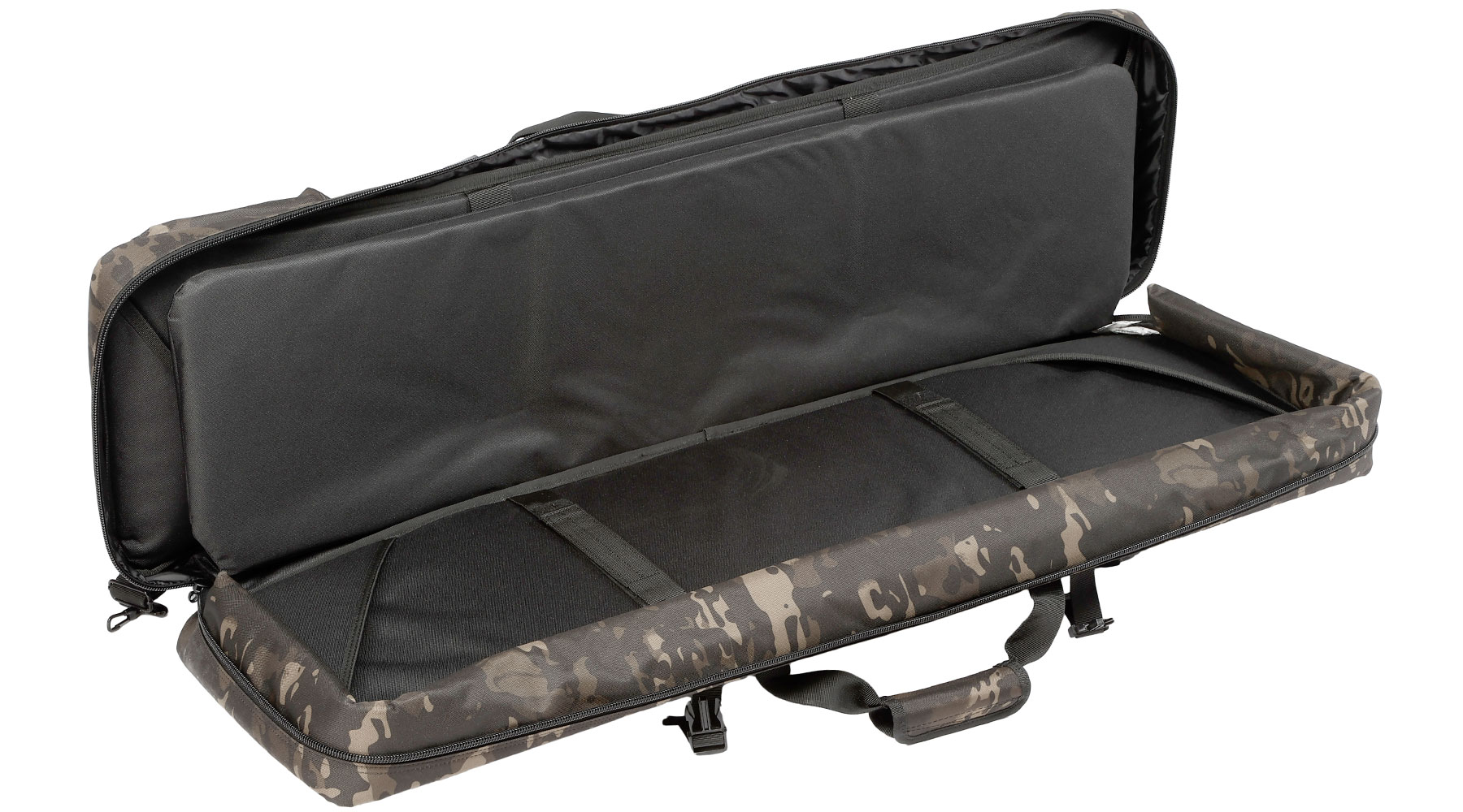 MAX Tactical 108 cm Heavy Duty Deluxe Double Soft Rifle Bag / Gewehr-Futteral f. zwei Gewehre mit Zubehr Multiblack Camo Bild 7