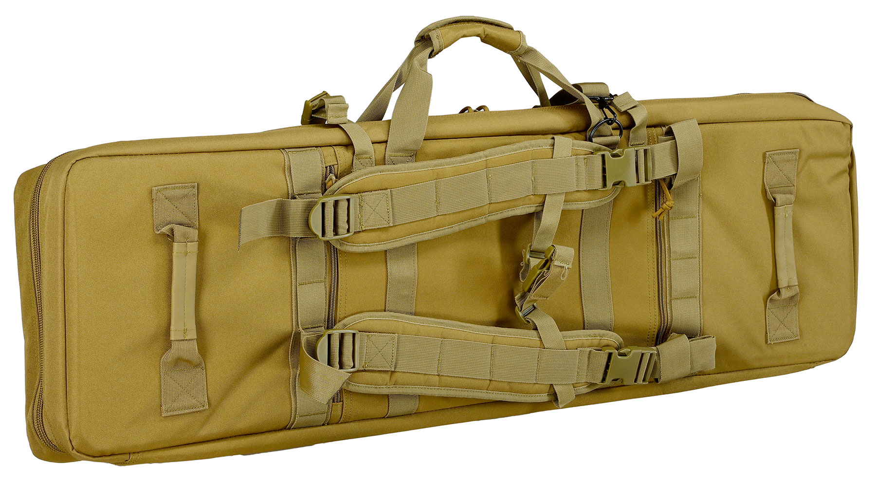 MAX Tactical 108 cm Heavy Duty Deluxe Double Soft Rifle Bag / Gewehr-Futteral f. zwei Gewehre mit Zubehr tan Bild 1