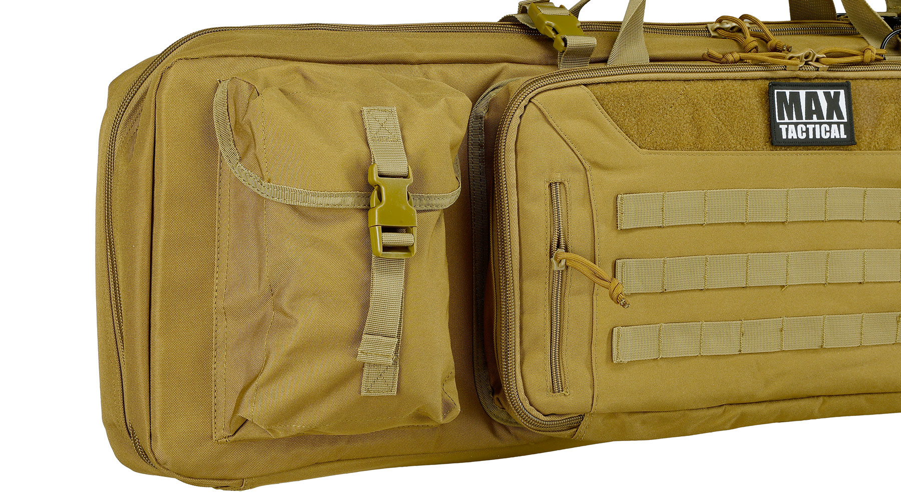 MAX Tactical 108 cm Heavy Duty Deluxe Double Soft Rifle Bag / Gewehr-Futteral f. zwei Gewehre mit Zubehr tan Bild 10