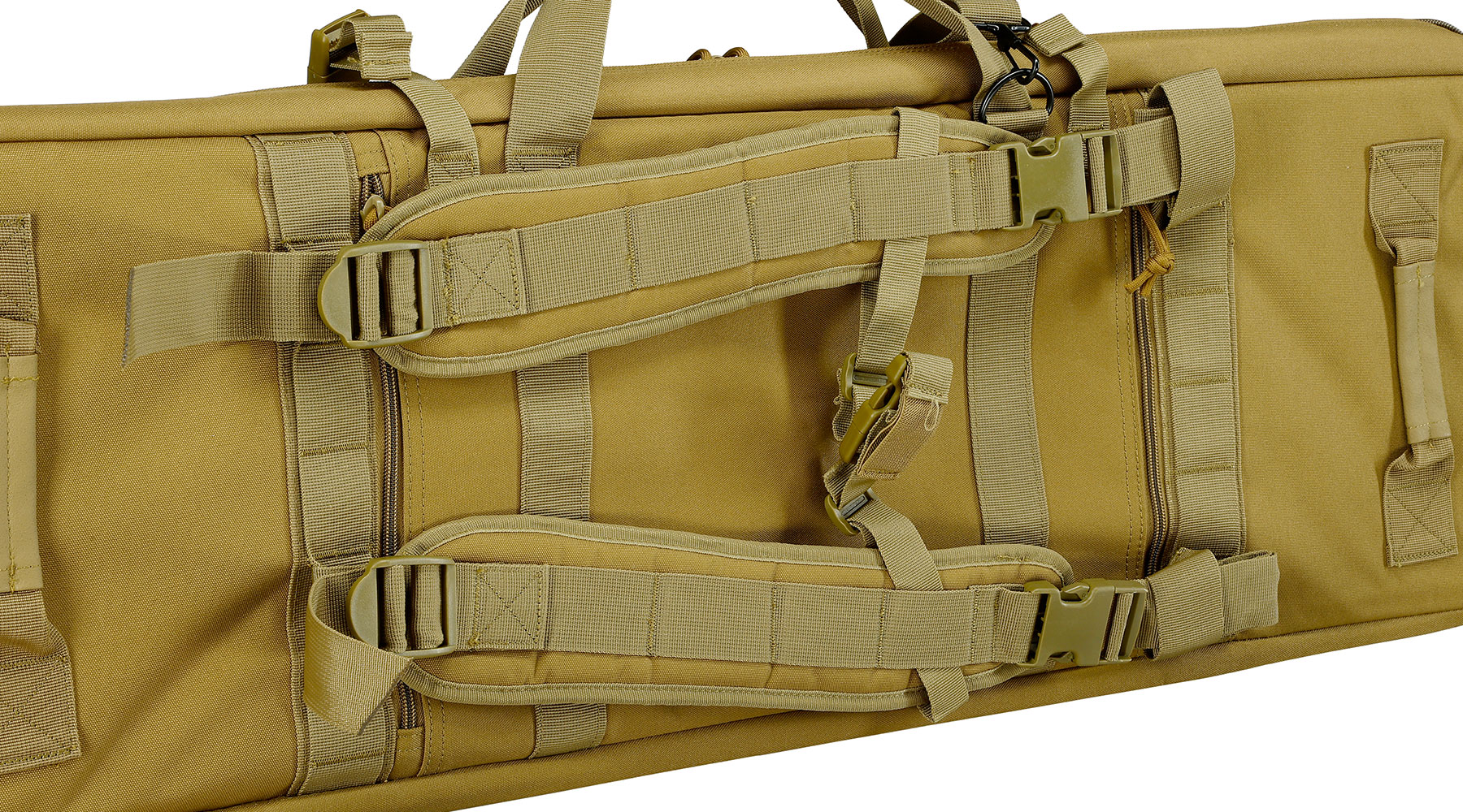 MAX Tactical 108 cm Heavy Duty Deluxe Double Soft Rifle Bag / Gewehr-Futteral f. zwei Gewehre mit Zubehr tan Bild 11