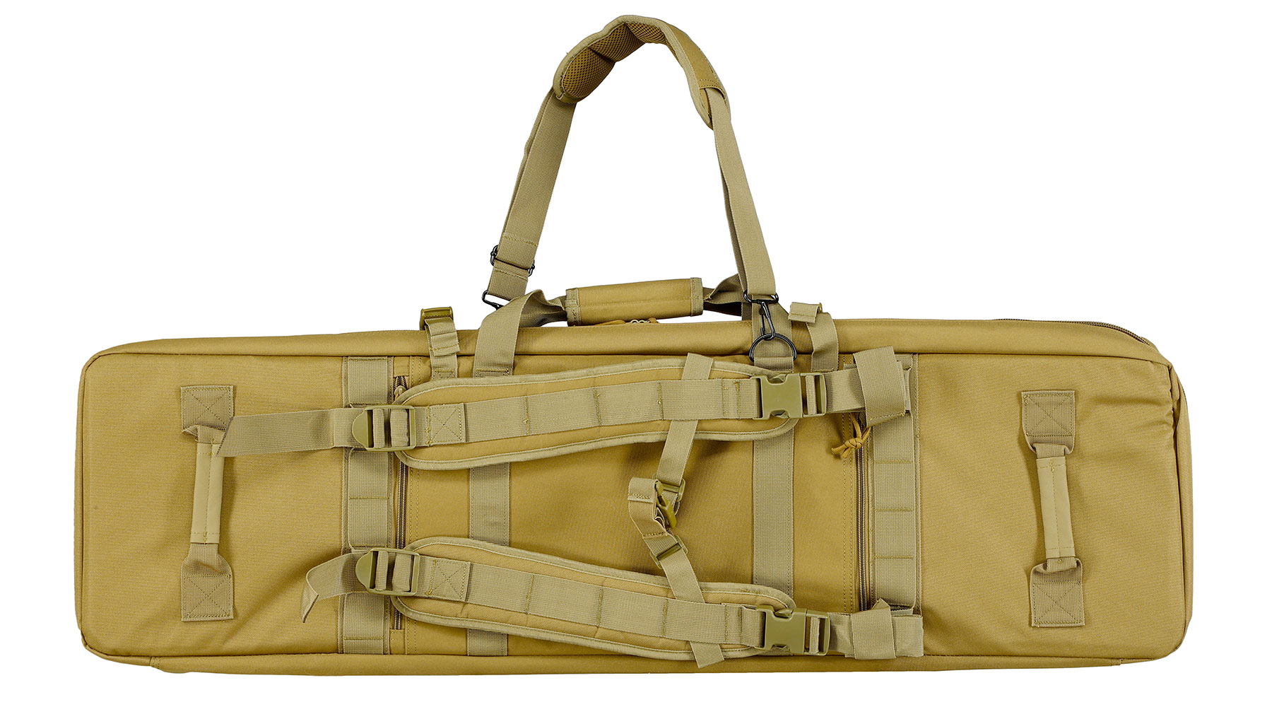 MAX Tactical 108 cm Heavy Duty Deluxe Double Soft Rifle Bag / Gewehr-Futteral f. zwei Gewehre mit Zubehr tan Bild 3