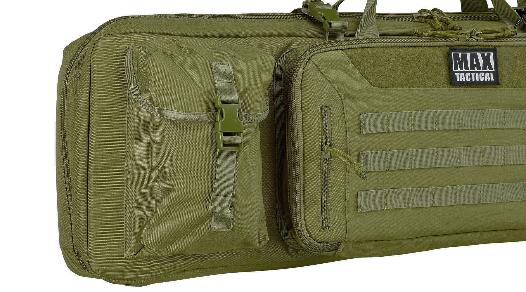 MAX Tactical 108 cm Heavy Duty Deluxe Double Soft Rifle Bag / Gewehr-Futteral f. zwei Gewehre mit Zubehr oliv Bild 10