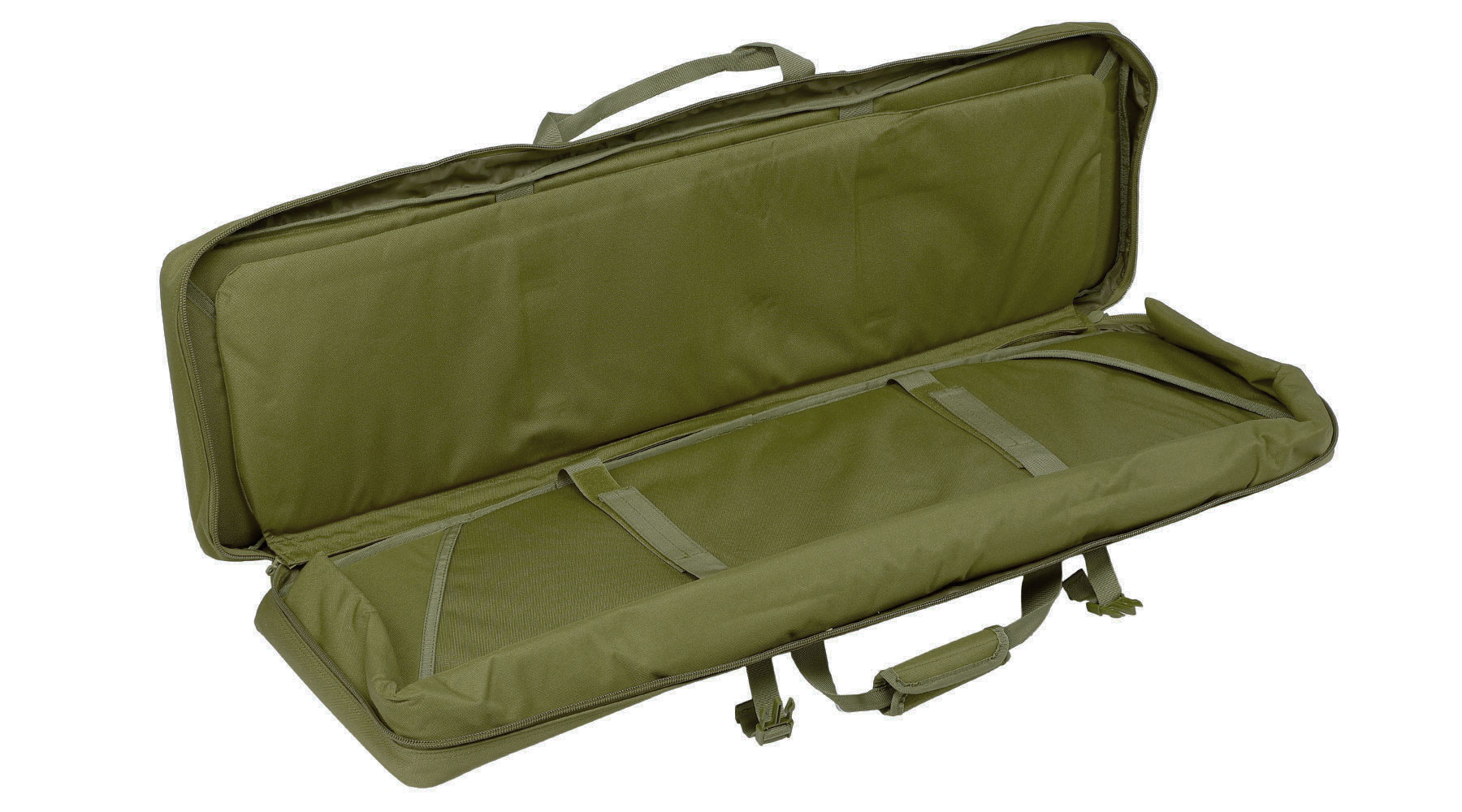 MAX Tactical 108 cm Heavy Duty Deluxe Double Soft Rifle Bag / Gewehr-Futteral f. zwei Gewehre mit Zubehr oliv Bild 7