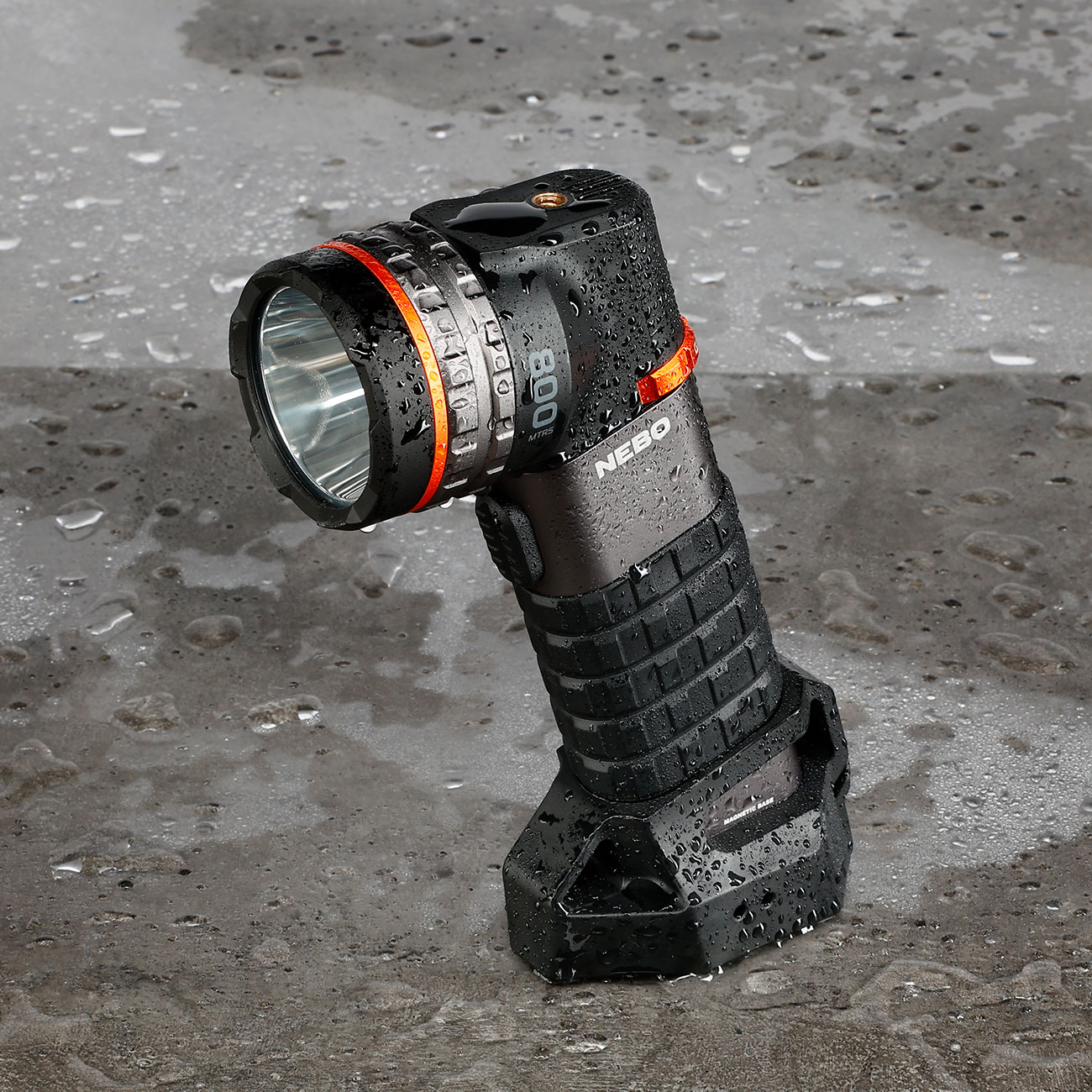 Nebo LED Handscheinwerfer Luxtreme SL50 450 Lumen schwarz mit Magnetfu und 800 m Reichweite inkl. Zubehr Bild 2