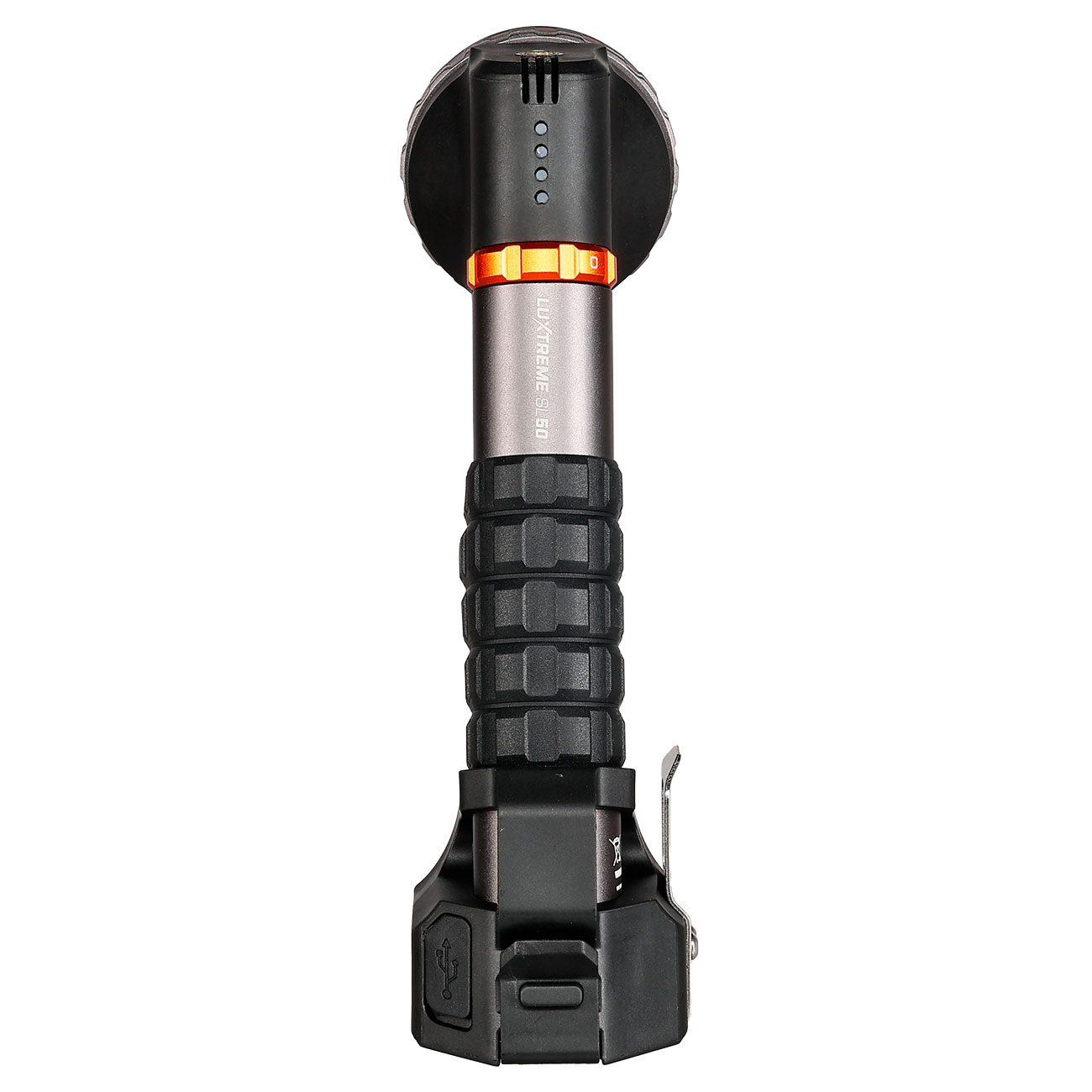 Nebo LED Handscheinwerfer Luxtreme SL50 450 Lumen schwarz mit Magnetfu und 800 m Reichweite inkl. Zubehr Bild 4