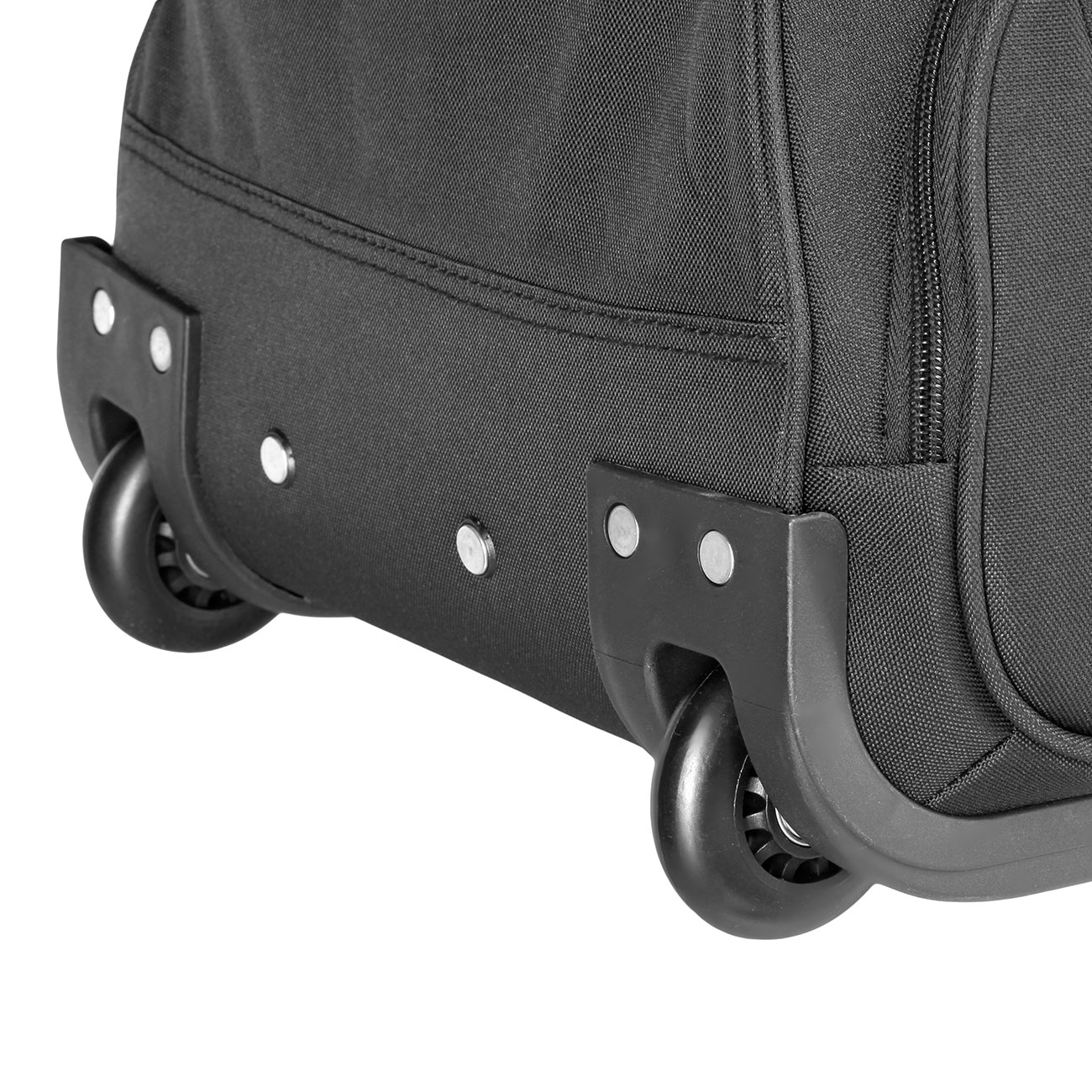 Reisetasche Monaco mit Trolley-System 42 Liter schwarz inkl. Tragegurt Bild 5