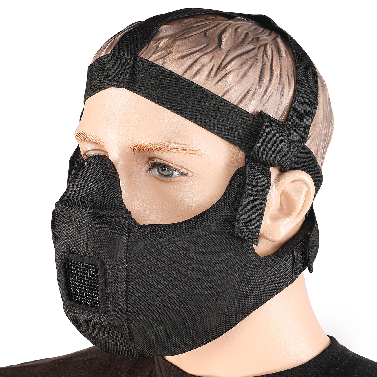 WoSport V5 Conqueror Lightweight 1000D Airsoft-Halbmaske Lower-Face schwarz