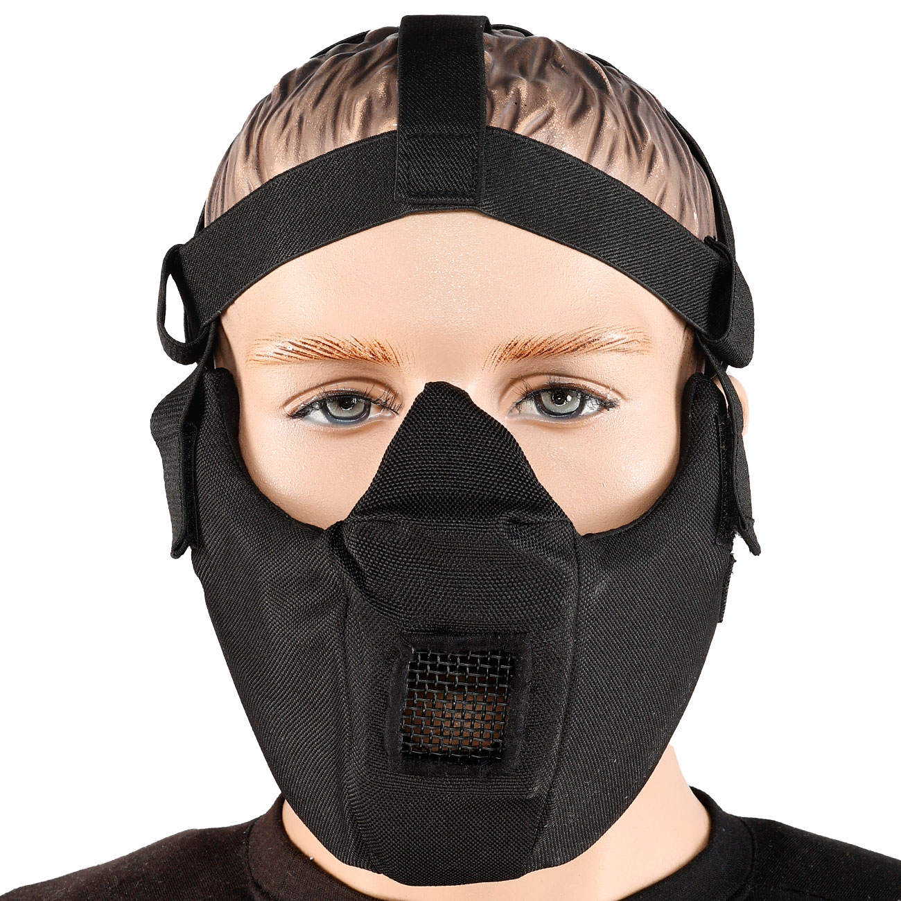 WoSport V5 Conqueror Lightweight 1000D Airsoft-Halbmaske Lower-Face schwarz Bild 1