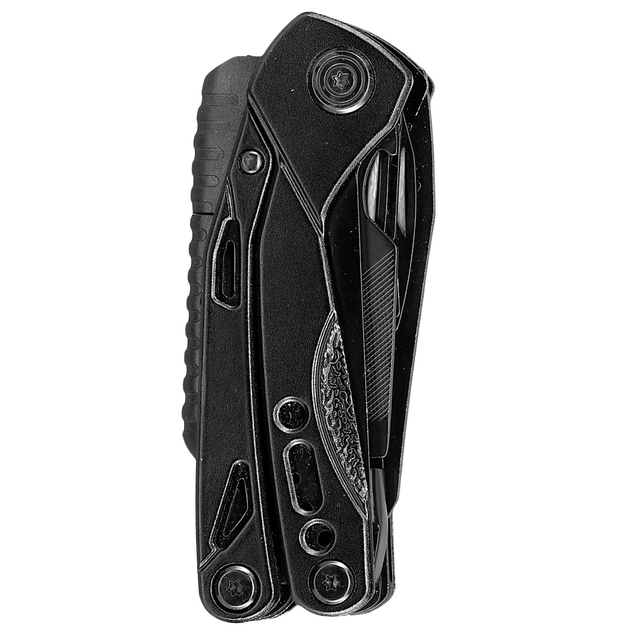 Multitool Survivor schwarz inkl. Bits & Nylonholster Bild 3