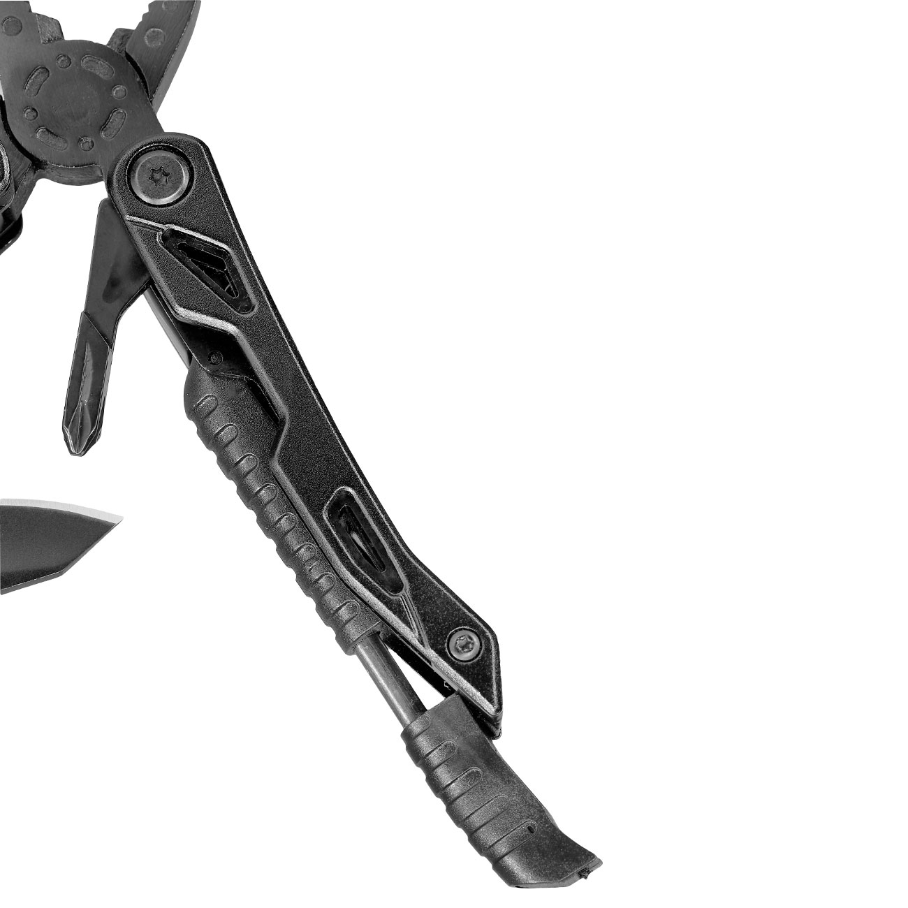 Multitool Survivor schwarz inkl. Bits & Nylonholster Bild 5
