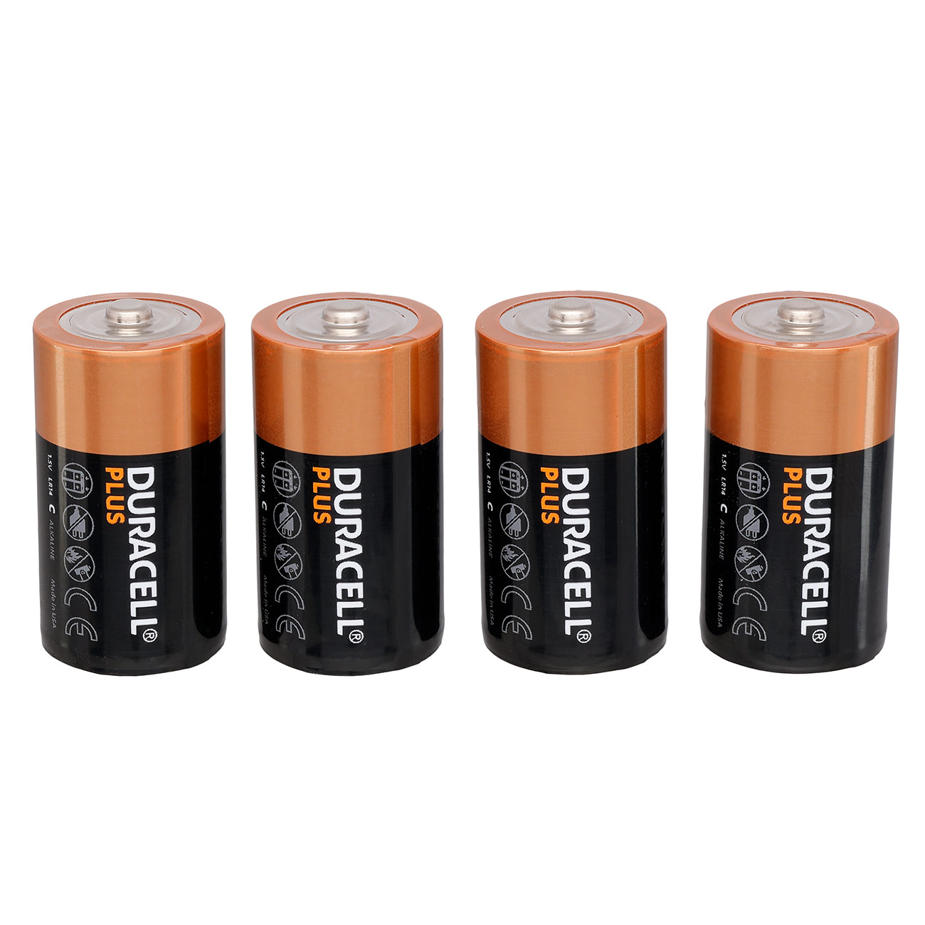 Duracell Plus Alkaline Batterie LR14/MN1400 C 1,5V 4 Stck