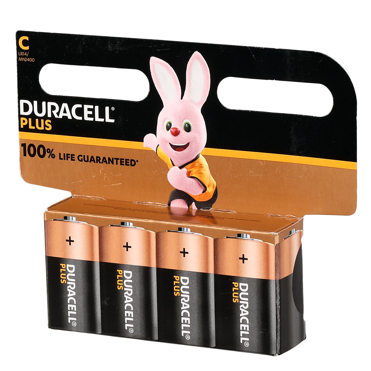 Duracell Plus Alkaline Batterie LR14/MN1400 C 1,5V 4 Stck Bild 2