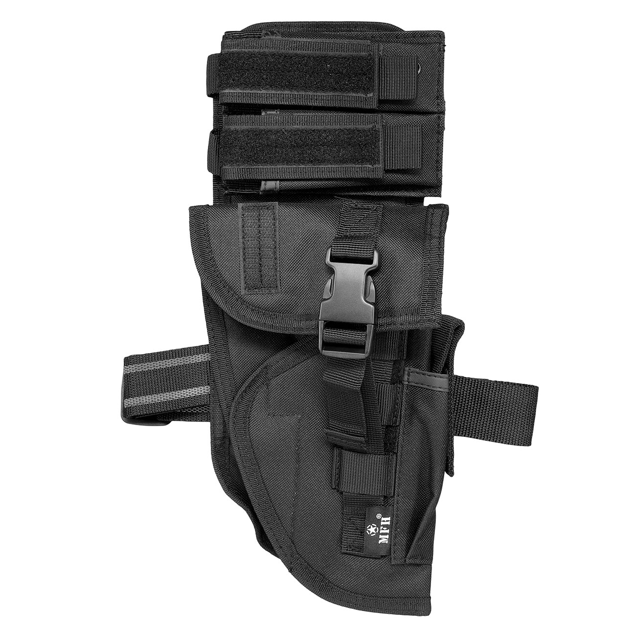MFH Pistolenbeinholster Tactical schwarz mit Bein- und Grtelbefestigung rechts