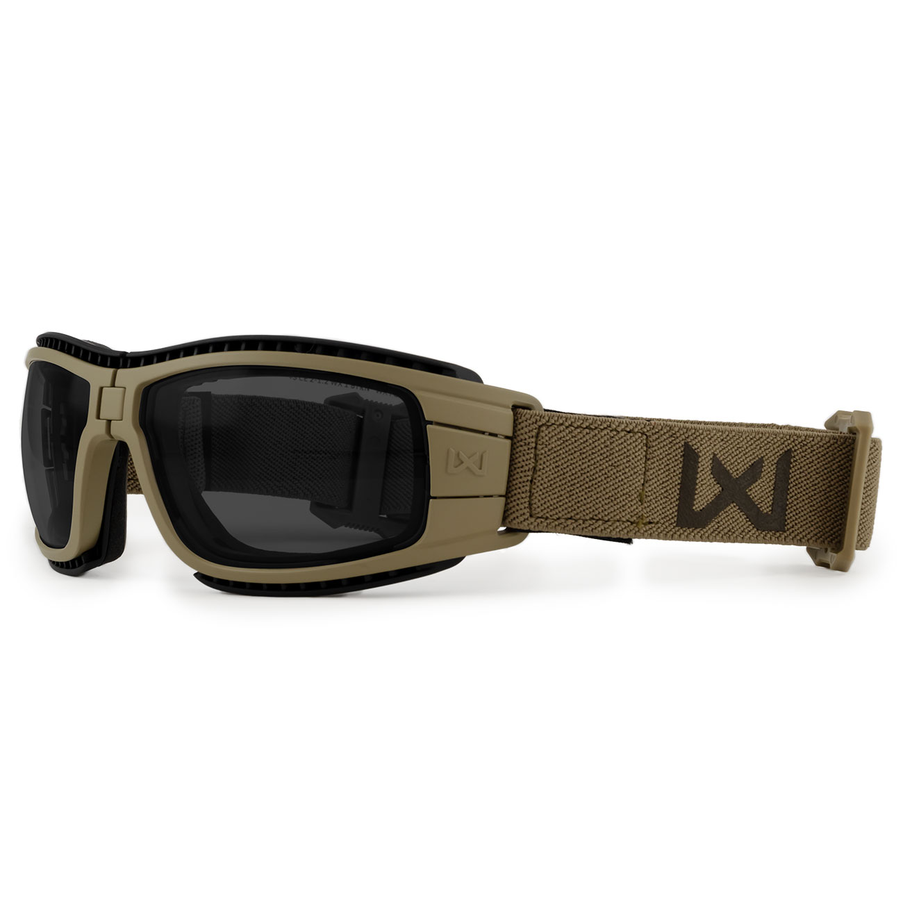 Wiley X Brille Lynx matt tan Glser grau inkl. Wechselglser klar, Brillenetui & Facial Cavity Dichtung Bild 1