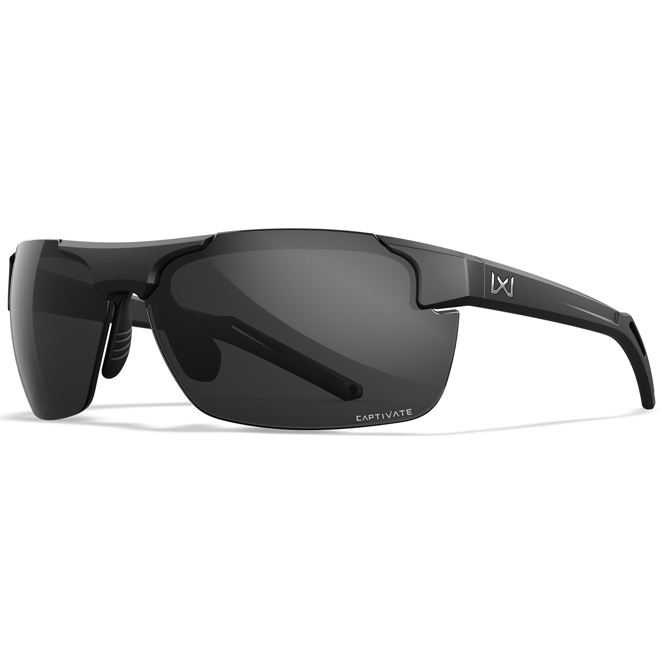 Wiley X Sonnenbrille Prime Captivate mattschwarz Glser grau inkl. Brillenbeutel