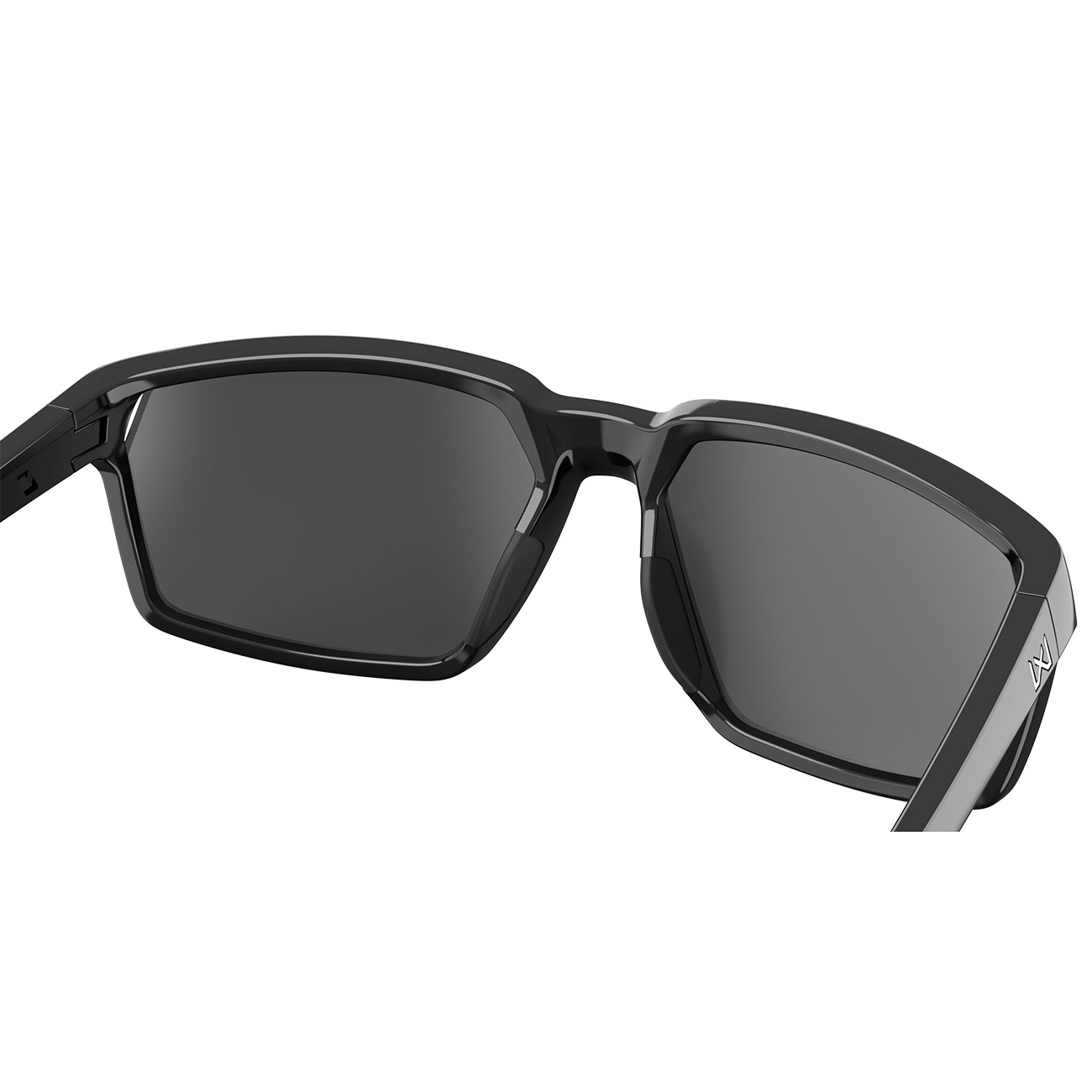 Wiley X Sonnenbrille Sierra Captivate mattschwarz Gläser blau verspiegelt polarisiert inkl. Brillenbeutel & Seitenschutz Bild 4