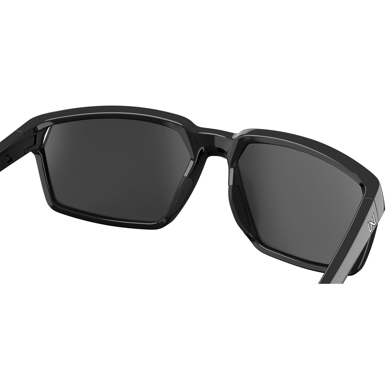 Wiley X Sonnenbrille Sierra Captivate mattschwarz Glser schwarz verspiegelt polarisiert inkl. Brillenbeutel & Seitenschutz Bild 4