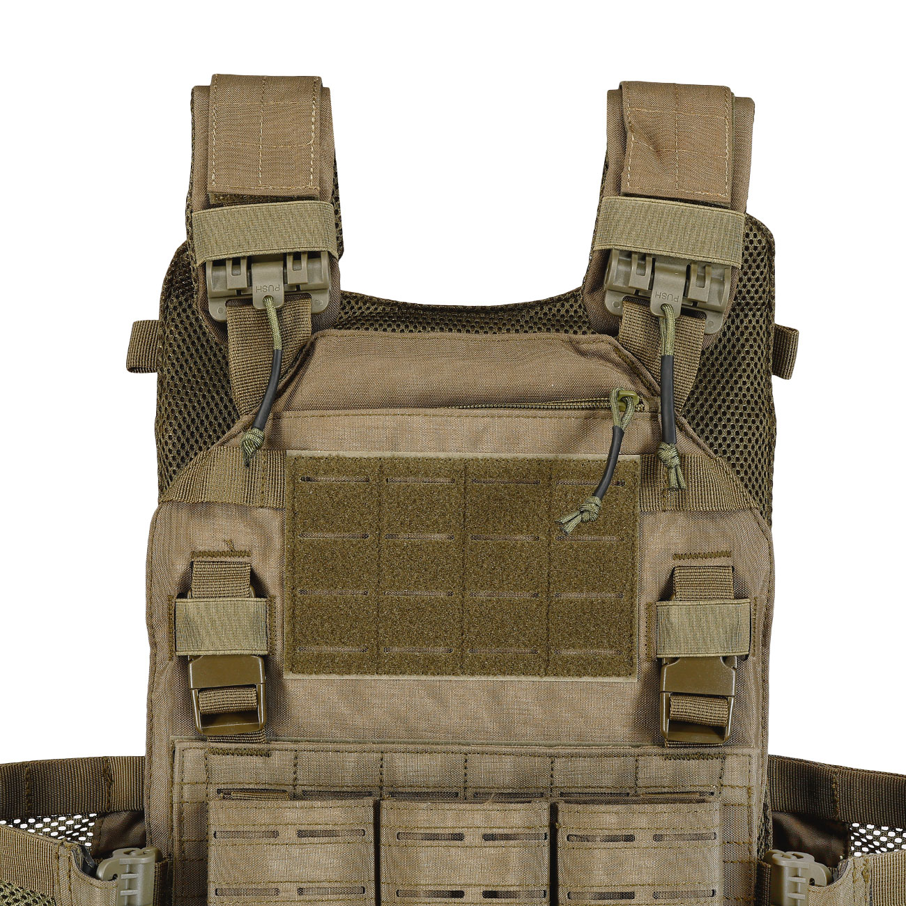 101 INC QR Plate Carrier Lasercut Molle-Plattentrger Weste oliv inkl. Dummy-Platten Bild 6