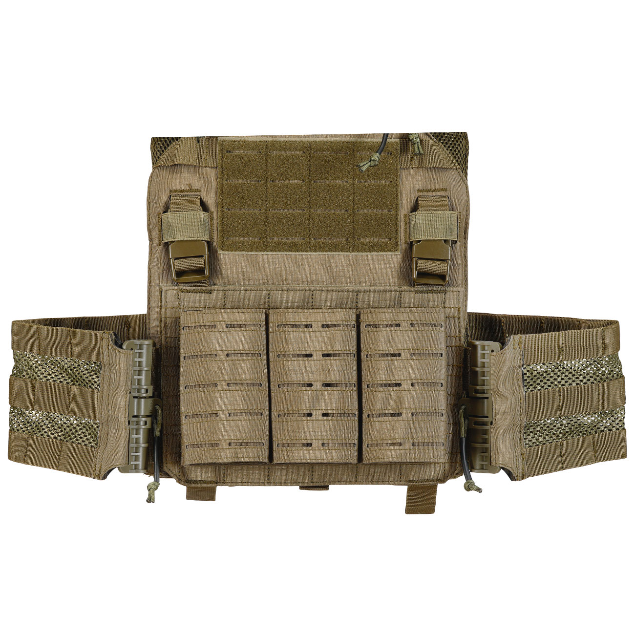 101 INC QR Plate Carrier Lasercut Molle-Plattentrger Weste oliv inkl. Dummy-Platten Bild 7