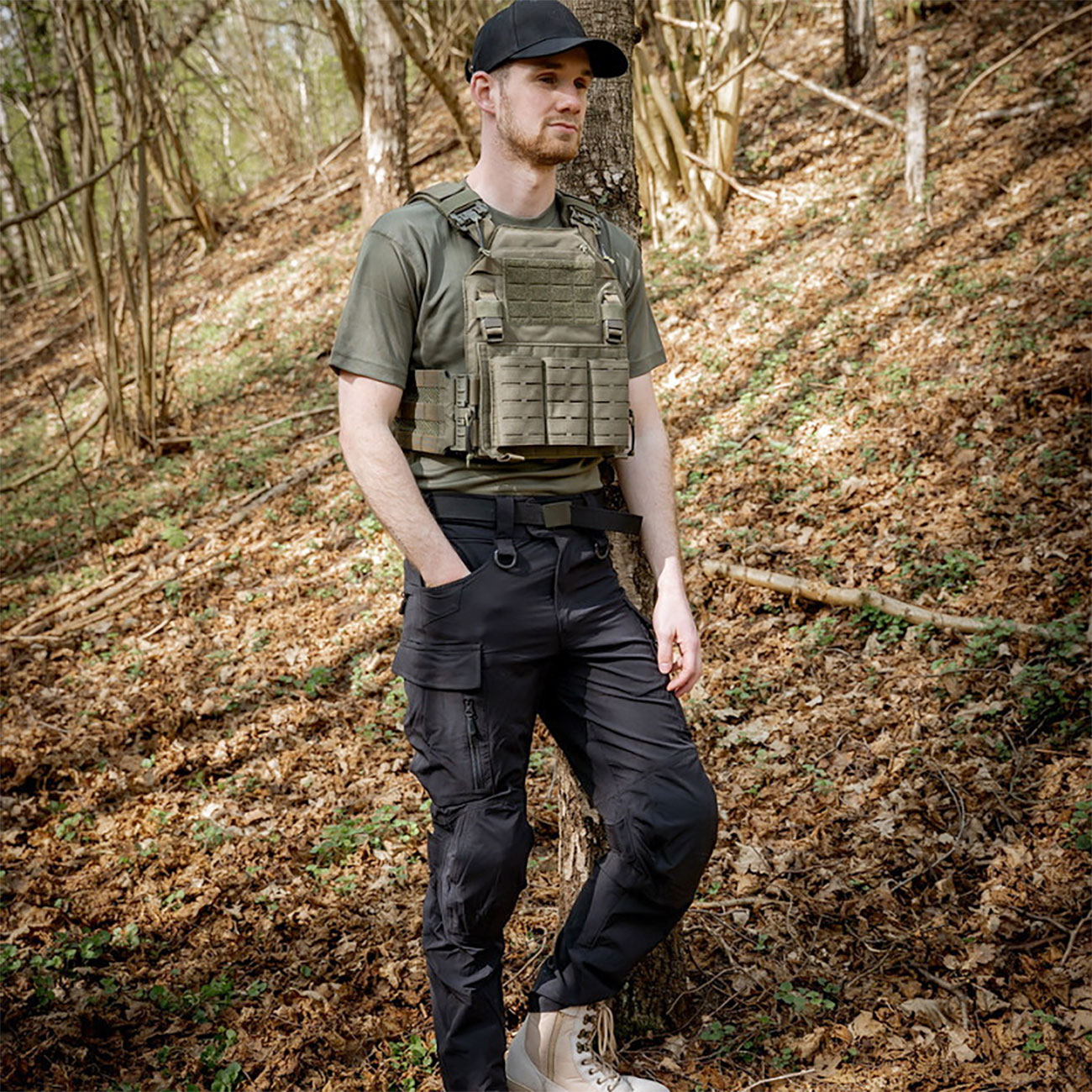 101 INC QR Plate Carrier Lasercut Molle-Plattentr�ger Weste oliv inkl. Dummy-Platten Bild 10