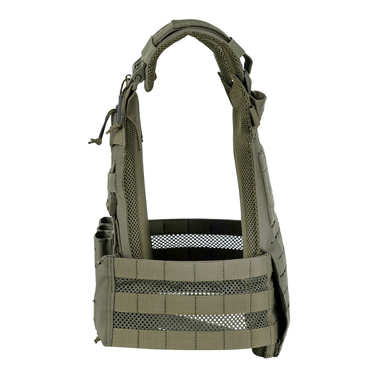 101 INC QR Plate Carrier Lasercut Molle-Plattentr�ger Weste oliv inkl. Dummy-Platten Bild 3