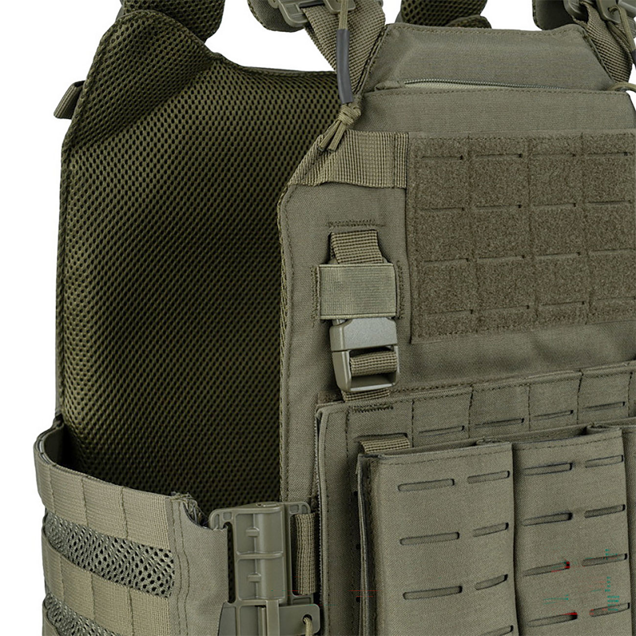 101 INC QR Plate Carrier Lasercut Molle-Plattentr�ger Weste oliv inkl. Dummy-Platten Bild 8