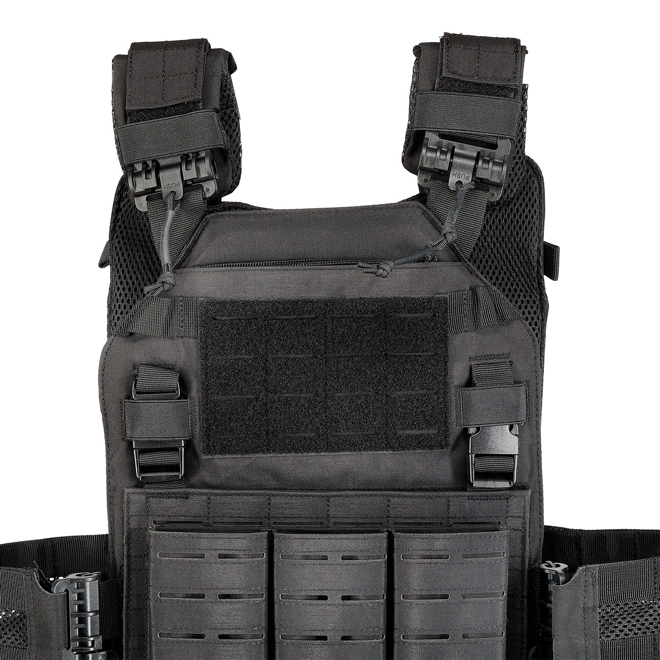101 INC QR Plate Carrier Lasercut Molle-Plattentrger Weste schwarz inkl. Dummy-Platten Bild 6