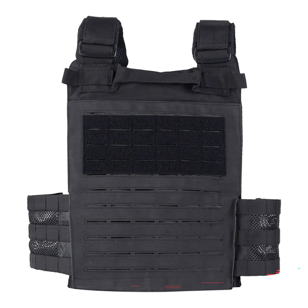 101 INC QR Plate Carrier Lasercut Molle-Plattentr�ger Weste schwarz inkl. Dummy-Platten Bild 4
