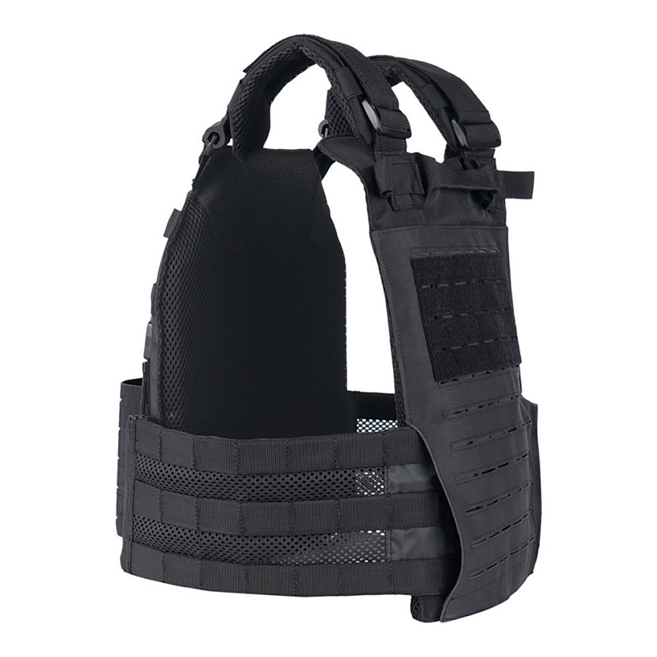 101 INC QR Plate Carrier Lasercut Molle-Plattentr�ger Weste schwarz inkl. Dummy-Platten Bild 5