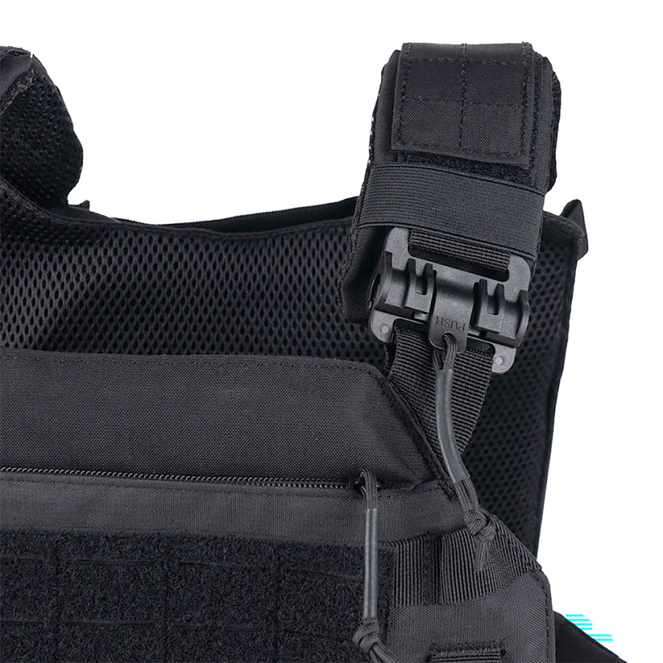 101 INC QR Plate Carrier Lasercut Molle-Plattentr�ger Weste schwarz inkl. Dummy-Platten Bild 8