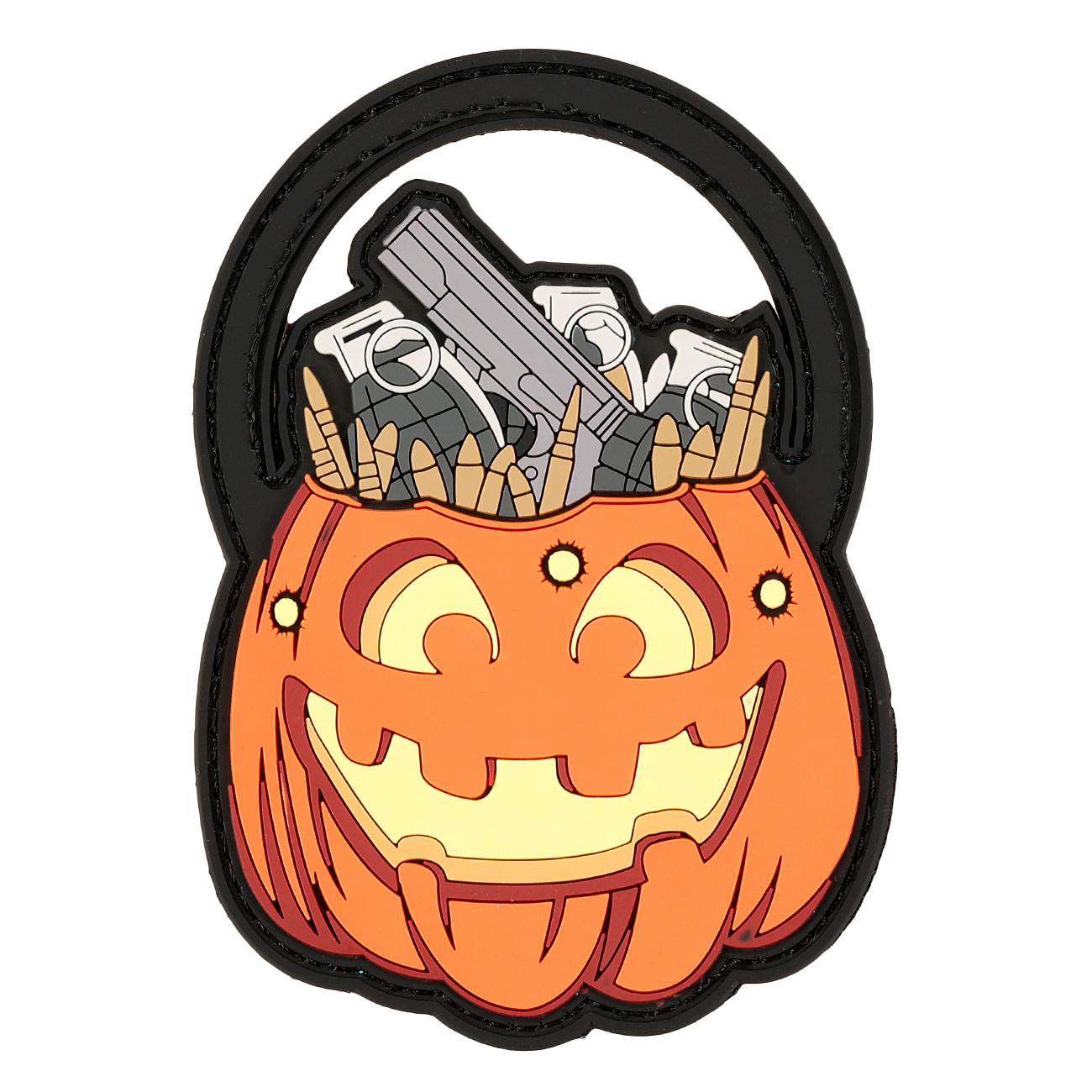 101 INC 3D Rubber Patch mit Klettflche Trick or Treat fullcolor