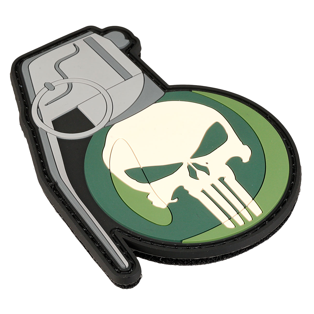 101 INC 3D Rubber Patch mit Klettflche Handgrenade Punisher fullcolor Bild 1