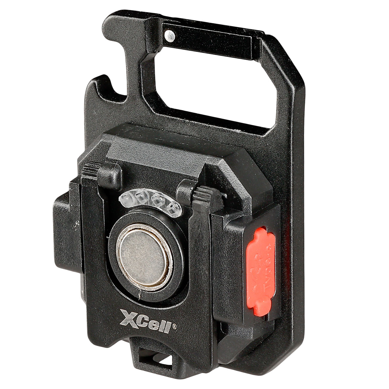 XCell LED Pocketleuchte Work Square 1000 Lumen schwarz inkl. Akku und USB-C Ladekabel Bild 2