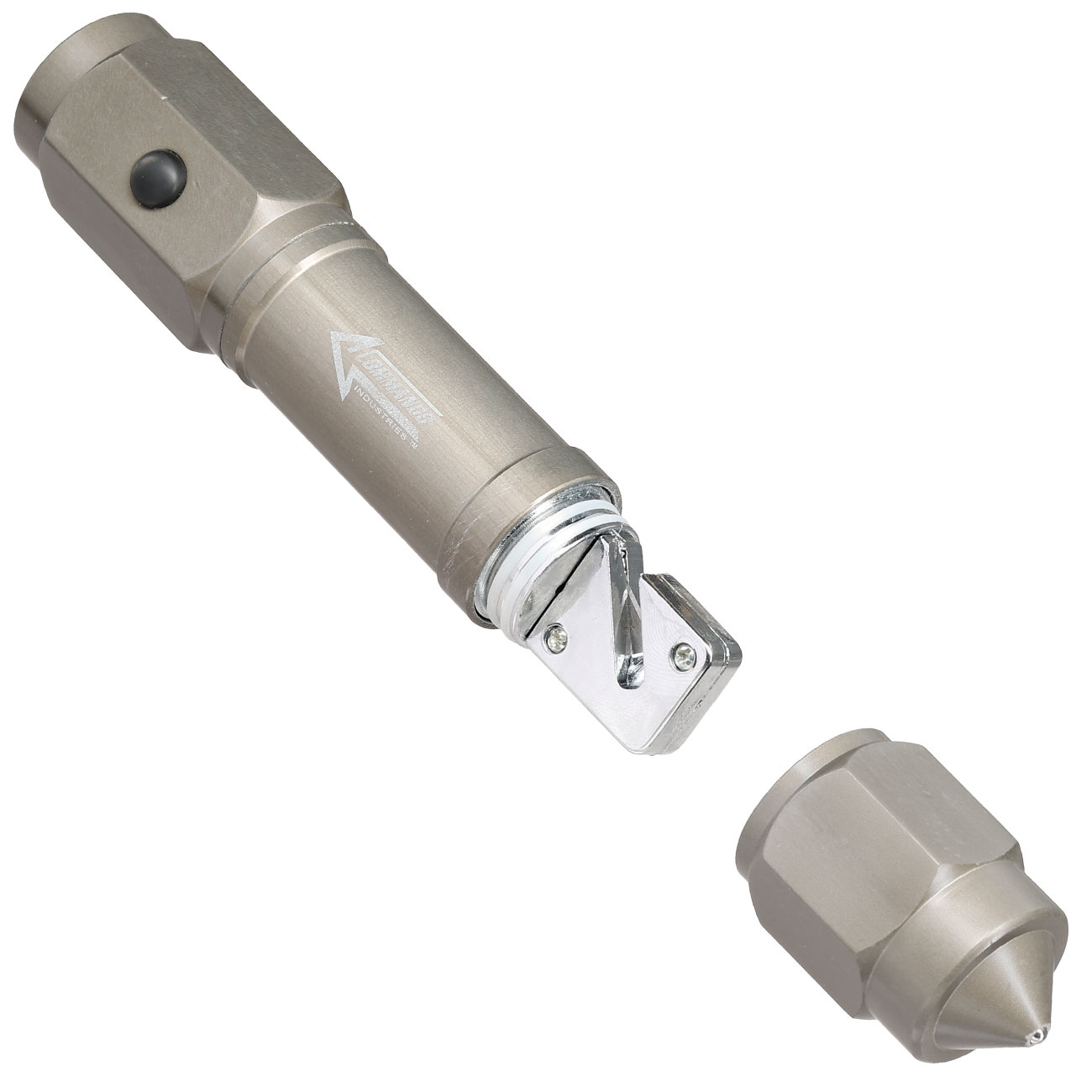 CI LED-Taschenlampe Emergency grau inkl. Glasbrecher & Gurtschneider Bild 6