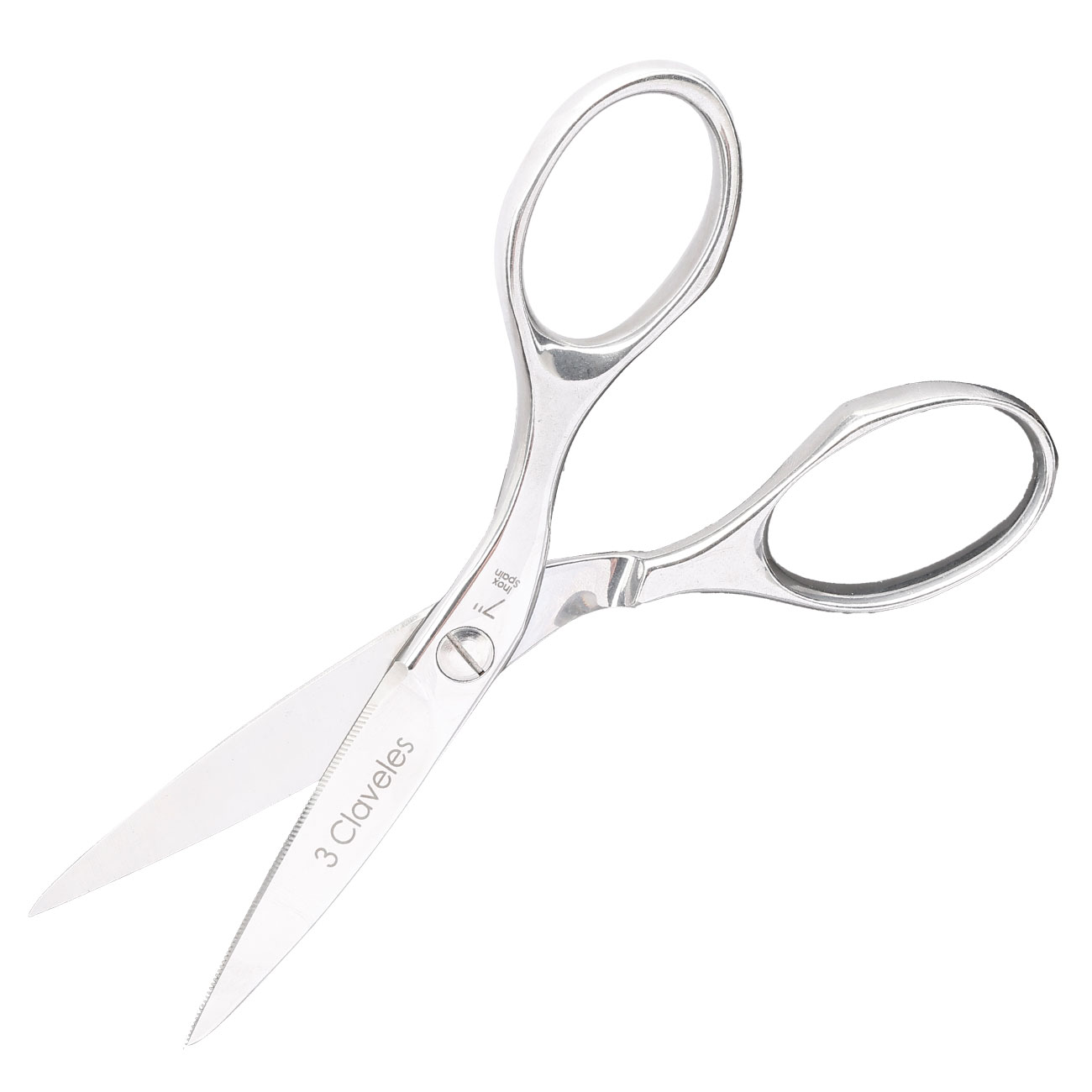Bueno Hermanos Kchenschere Master Class 18 cm handgeschmiedet silber Bild 2